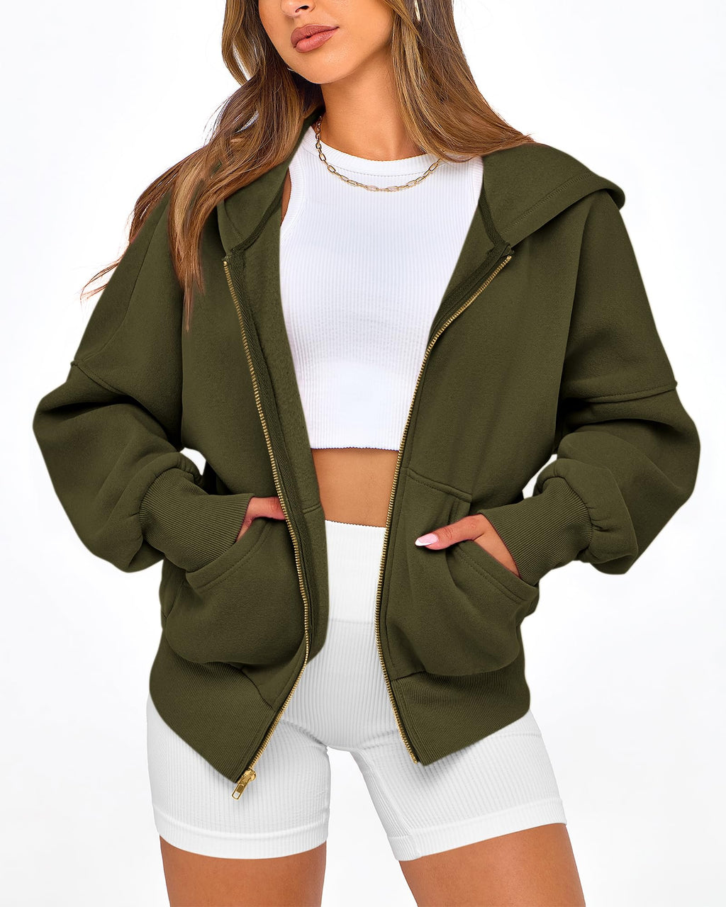 BTFBM Hoodies For Women Sweatshirt Fall Fashion Clothing Long Sleeve Fleece Jacket Winter Outfits Y2k Zip Up Hoodie