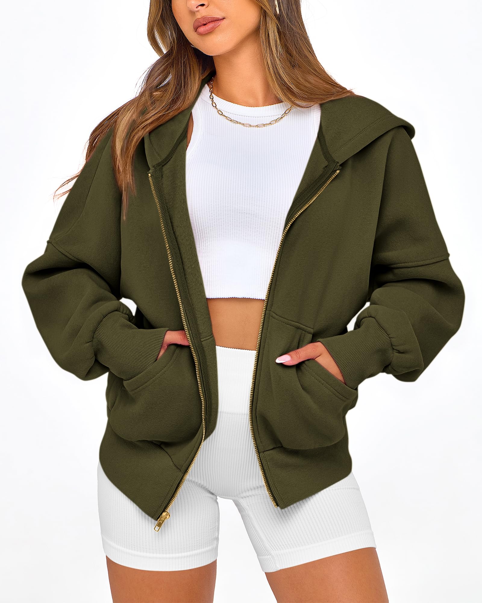 BTFBM Hoodies For Women Sweatshirt Fall Fashion Clothing Long Sleeve Fleece Jacket Winter Outfits Y2k Zip Up Hoodie