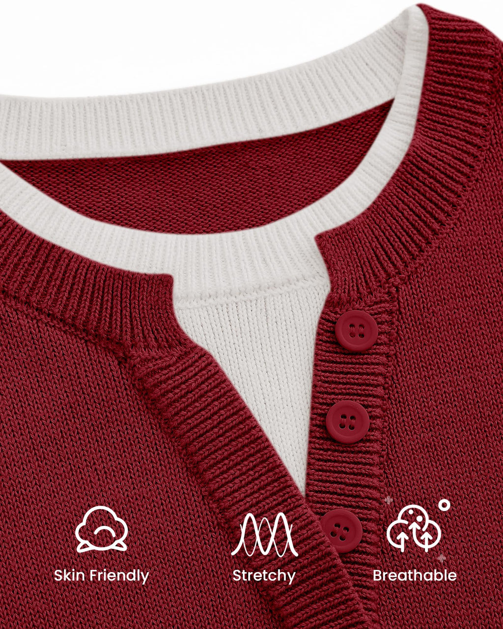 BTFBM Women Long Sleeve Crew Neck Sweaters Tops, 2 in1 Knitted Pullover, Deco Buttons, Oversized, Stretchy, Vacation, Business Casual Outfits, Fall Winter Trendy