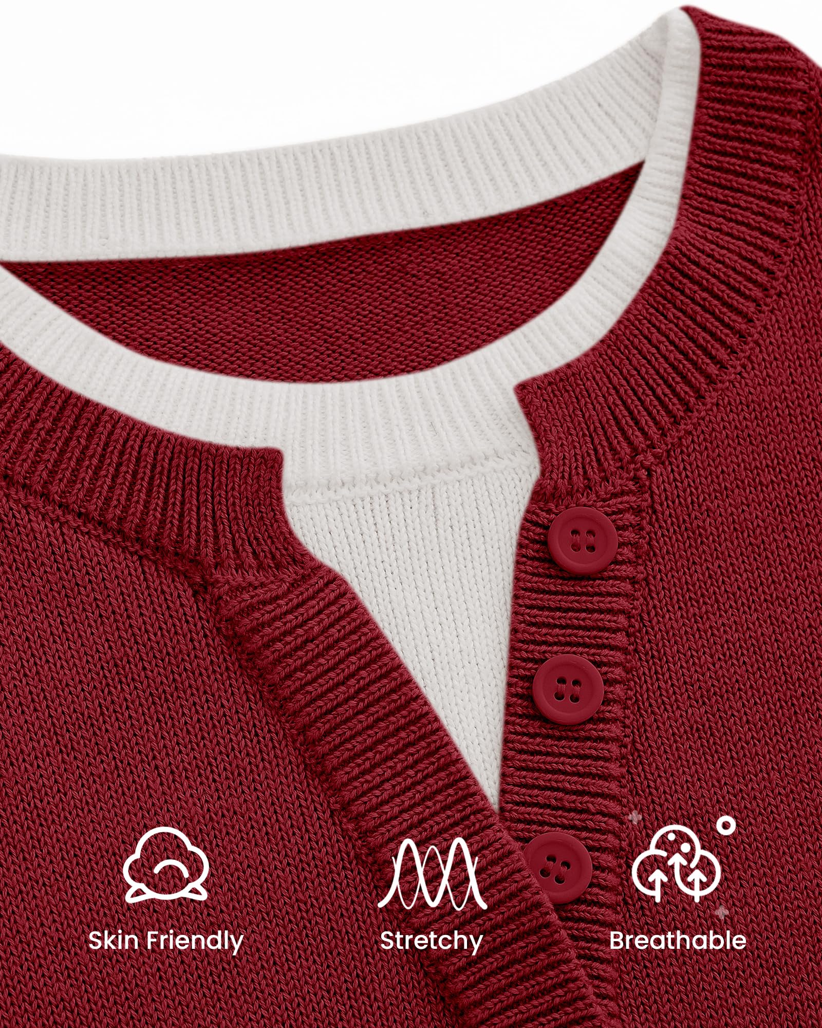 BTFBM Women Long Sleeve Crew Neck Sweaters Tops, 2 in1 Knitted Pullover, Deco Buttons, Oversized, Stretchy, Vacation, Business Casual Outfits, Fall Winter Trendy