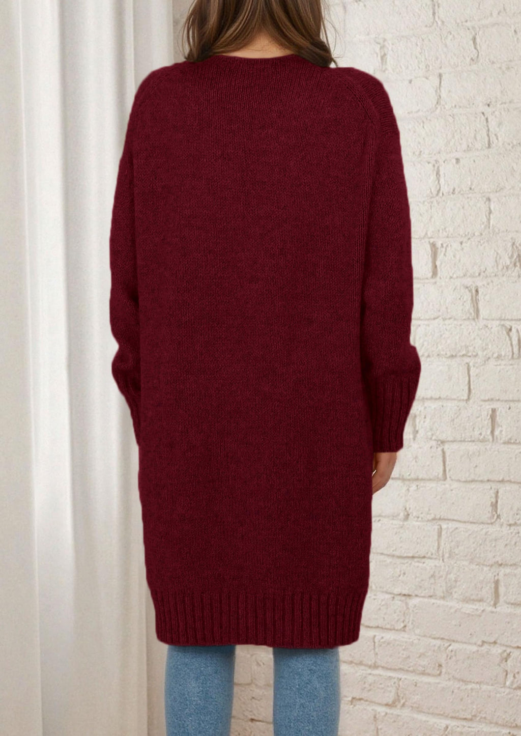 PRETTYGARDEN Fall Long Sleeve Cardigan Sweaters for Women Trendy Winter Open Front Loose Knitted Cardigans with Pockets