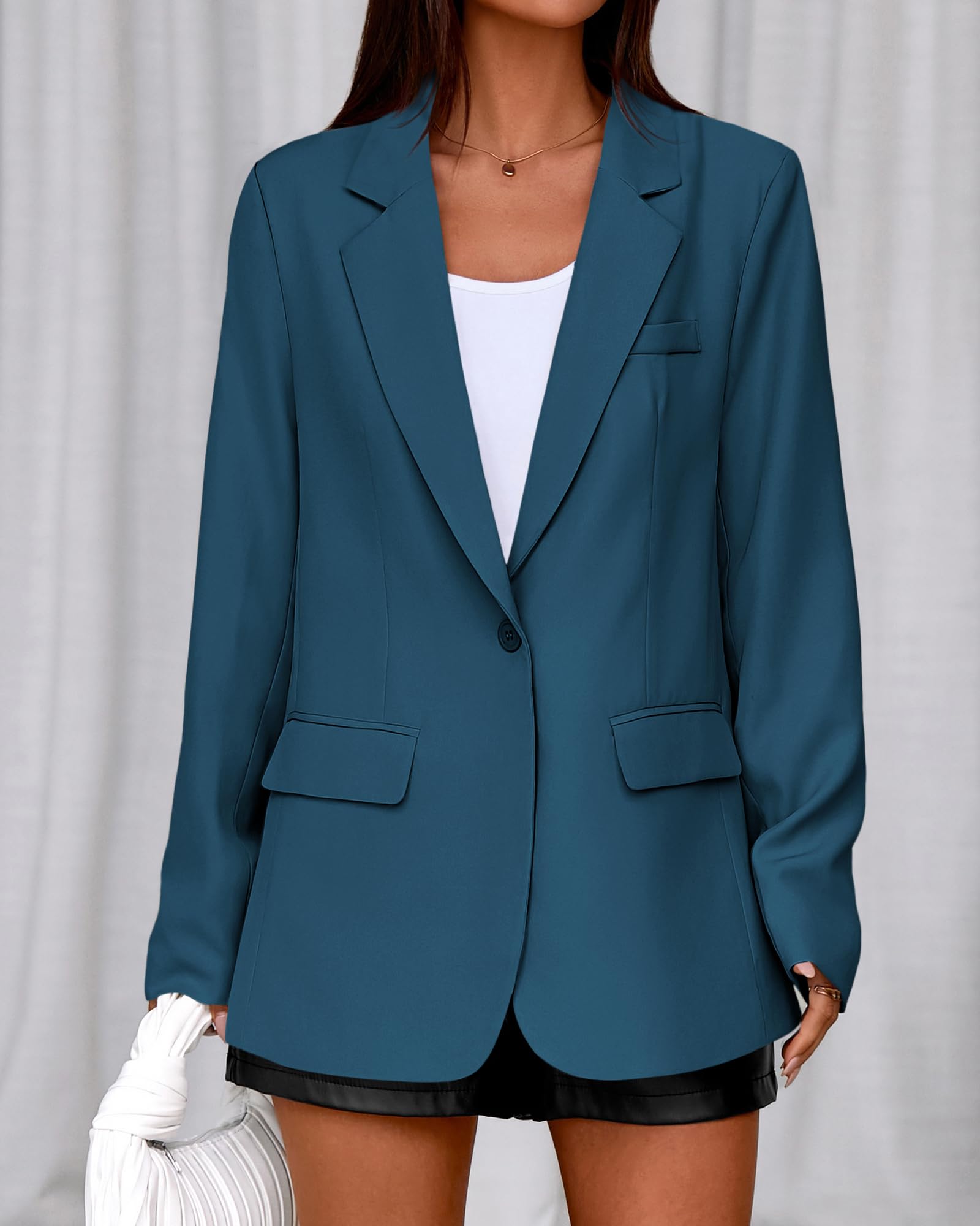BTFBM Blazers for Women Spring Business Casual Clothes Open Front Oversized Winter Coats Work Office Suit Jackets