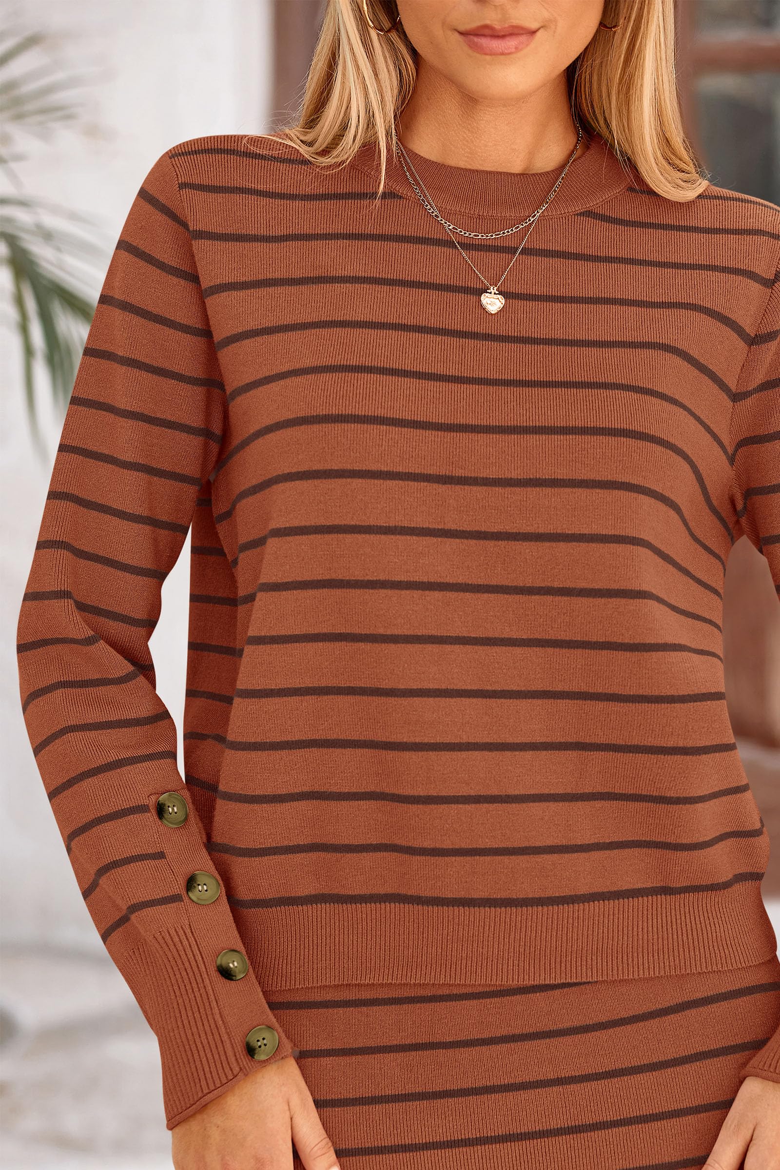 PRETTYGARDEN 2 Piece Skirts Sets For Women Fall Fashion Striped Sweater Dress Knit Lounge Travel Outfits Winter Clothing