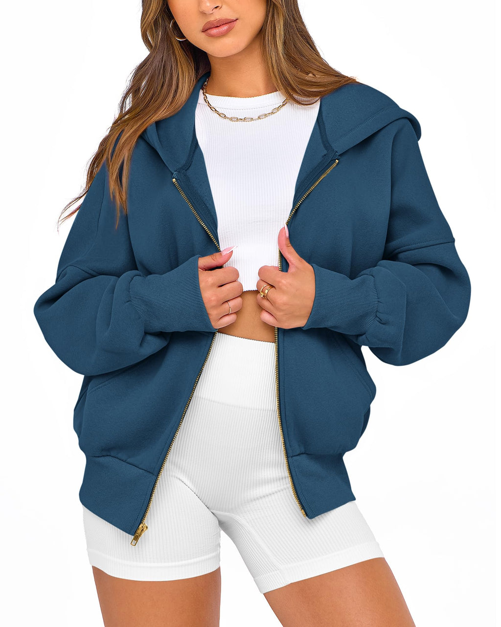 BTFBM Hoodies For Women Sweatshirt Fall Fashion Clothing Long Sleeve Fleece Jacket Winter Outfits Y2k Zip Up Hoodie