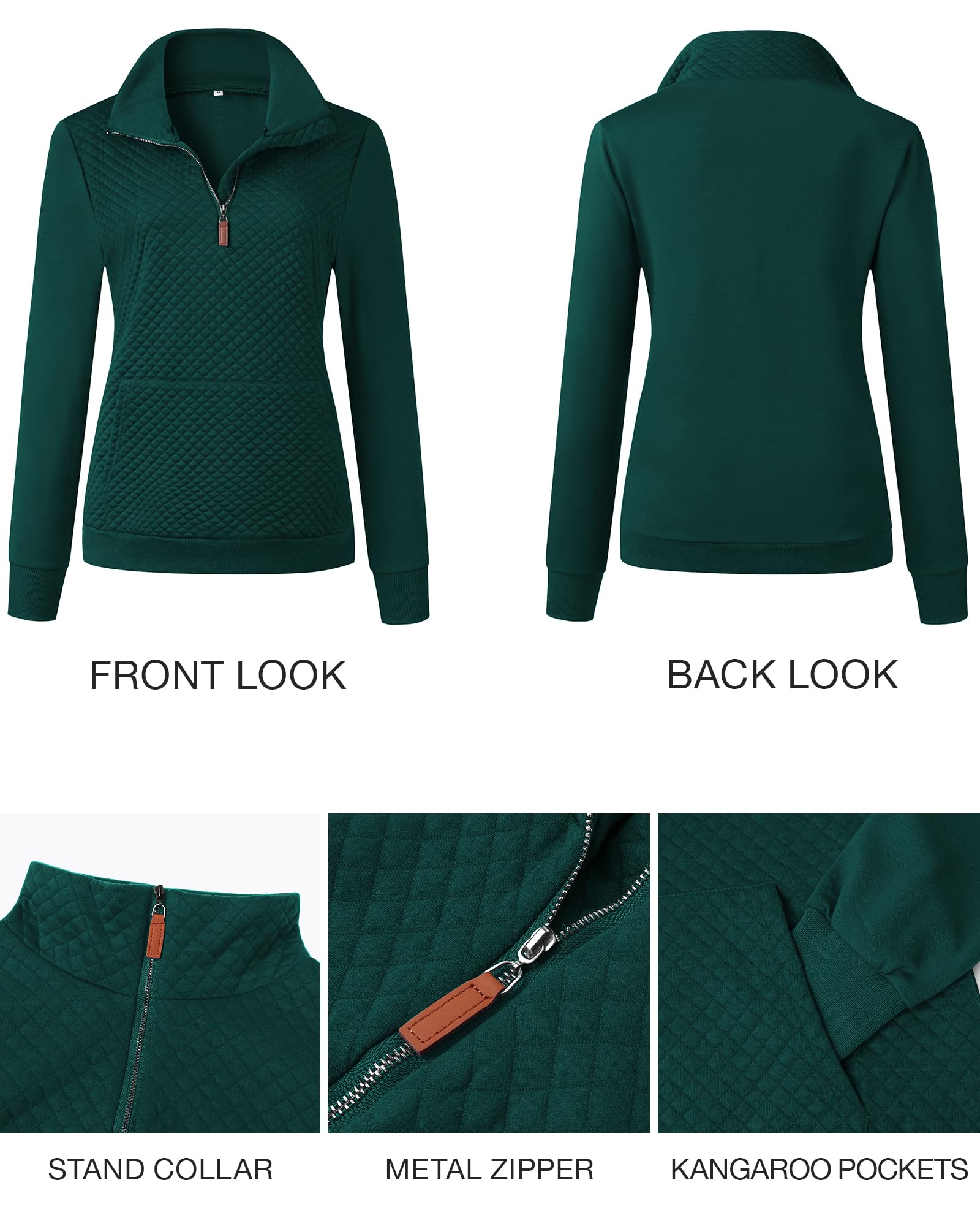 BTFBM Women Fashion Quilted Pattern Lightweight Zipper Long Sleeve Plain Casual Ladies Sweatshirts Pullovers Shirts Tops