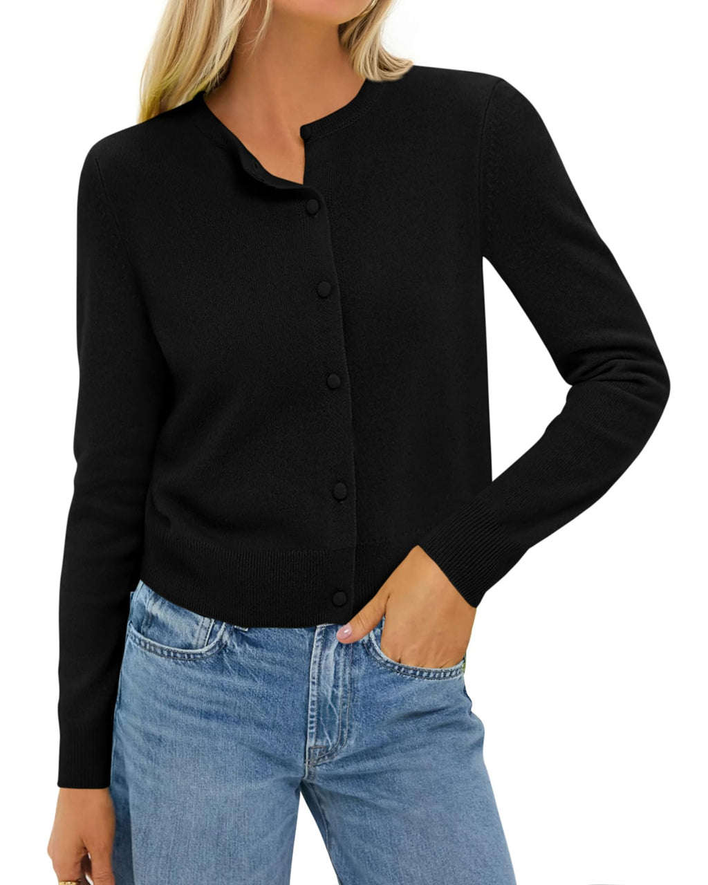 BTFBM Cardigan Sweaters for Women Lightweight Sweater Button Down Casual Knit Shrugs Tops Spring Fashion Clothing