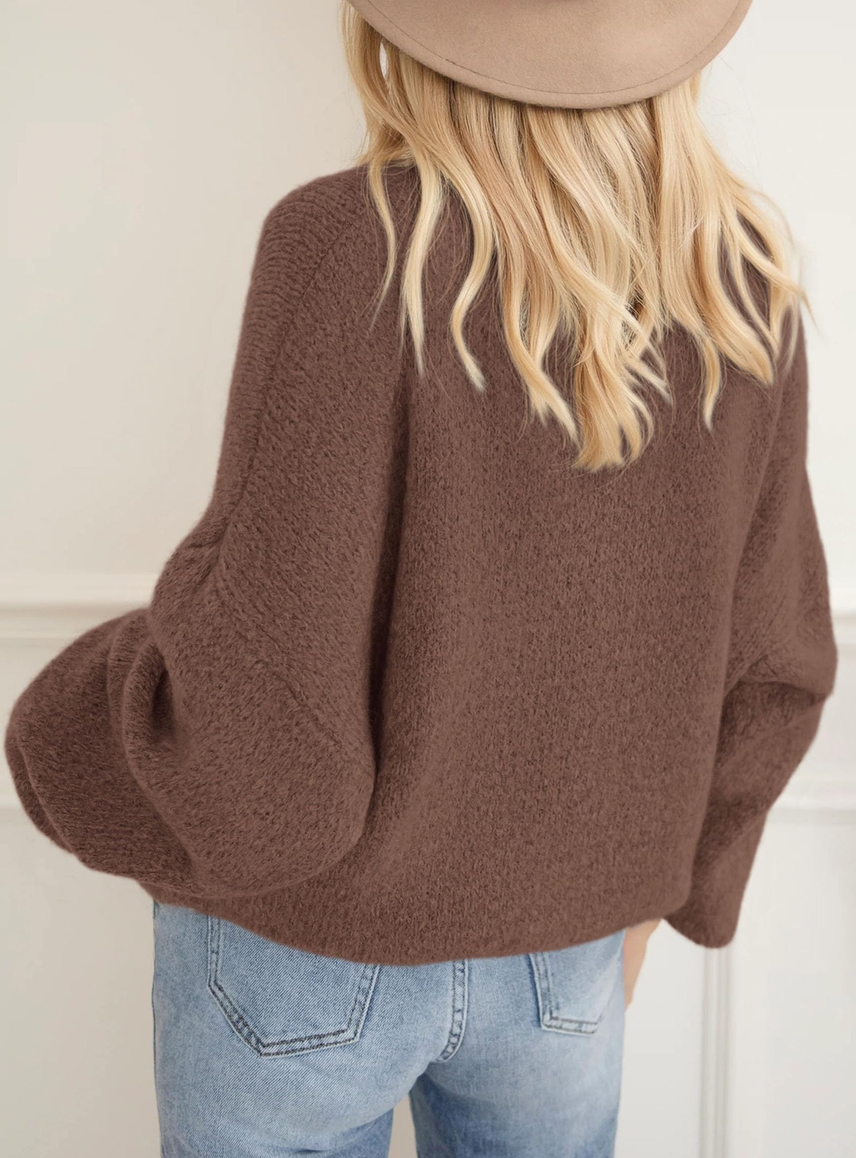 PRETTYGARDEN Women's Fall Oversized Sweaters Dressy Casual Long Sleeve Chunky Knit Winter Pullover Tops 2026 Holiday Outfits