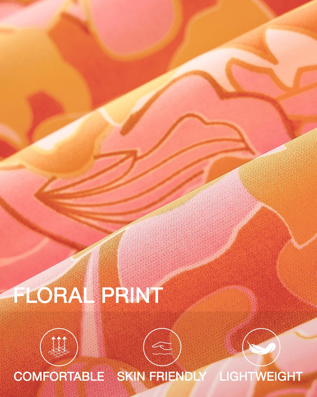 FreshPretty Women Summer Dresses Casual Flowy Beach Square Neck Puff Short Sleeve Smocked Back Boho Floral Long Maxi Dress