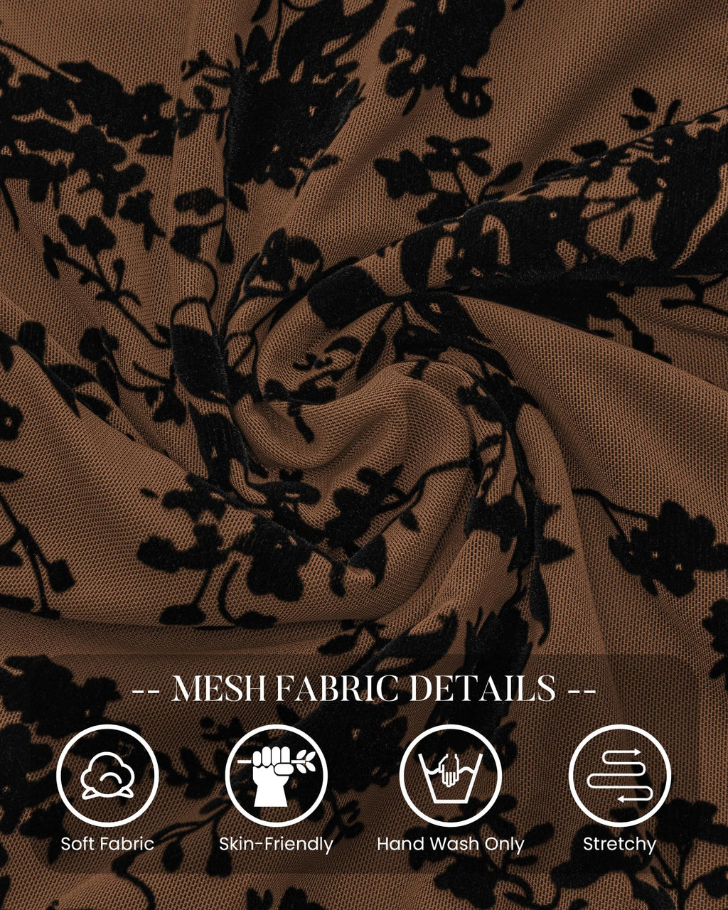 BTFBM Womens Tops Floral Sheer Mesh Long Sleeve Blouses Dressy Casual V Neck Flocked Mesh Shirts,Velvet-Like Flowers,Double Layered,Loose Fit Tunics,Business Casual Top,Fall Fashion Clothing
