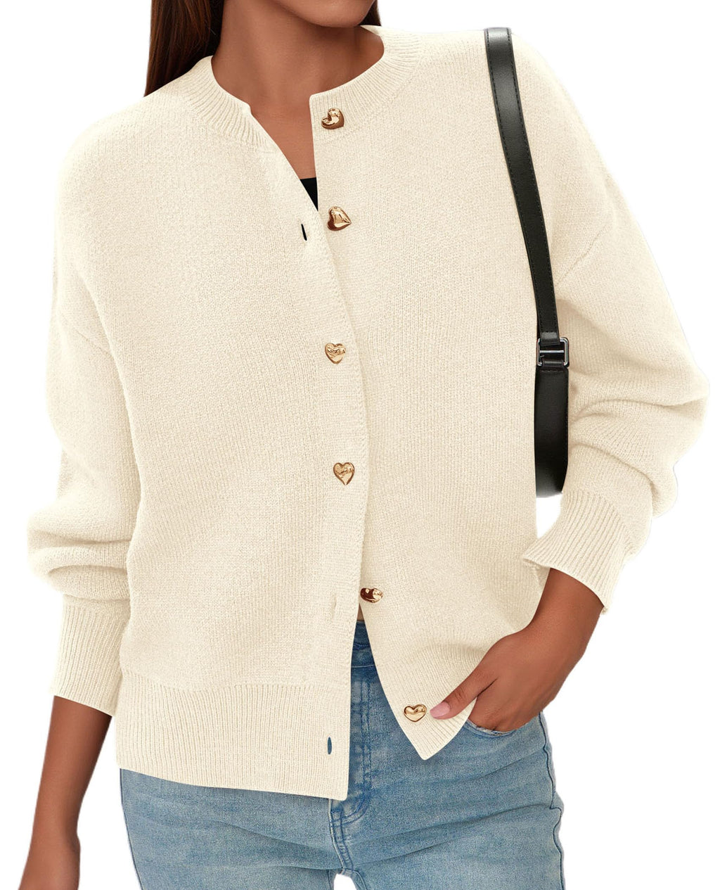 PRETTYGARDEN Cardigan for Women Fall Fashion Long Sleeve Trendy Button Down Work Office Sweaters Cute Winter Jacket