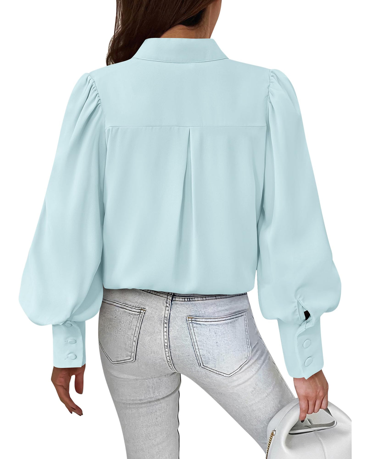 BTFBM Women Fashion Button Down Shirts V Neck Boho Printed Long Sleeve Blouses Dressy Casual Spring Fall Tops