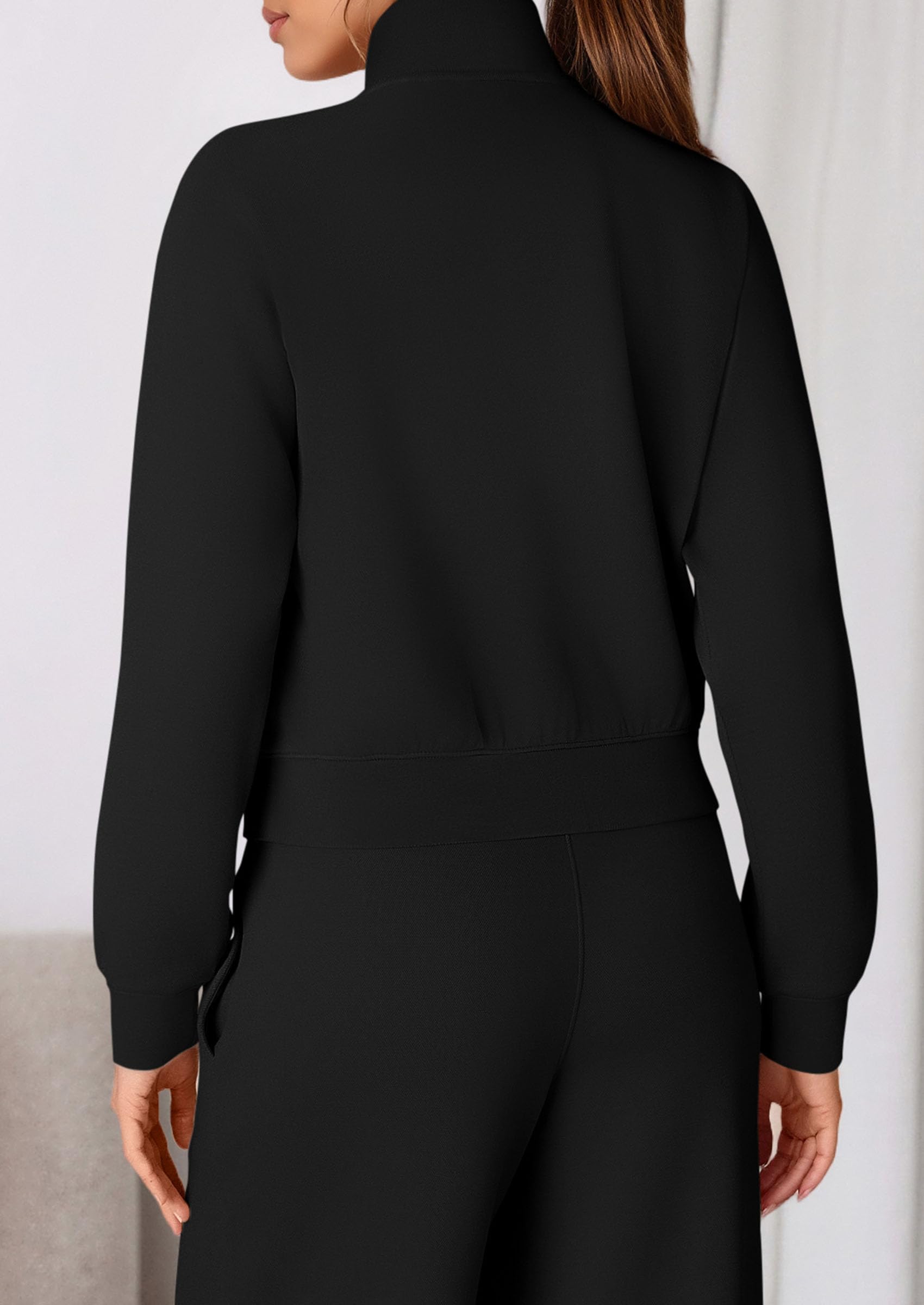 PRETTYGARDEN Womens 2 Piece Outfits Sweatsuits Fall Full Zip Sweatshirts Workout Pants Matching Lounge Sets Tracksuits