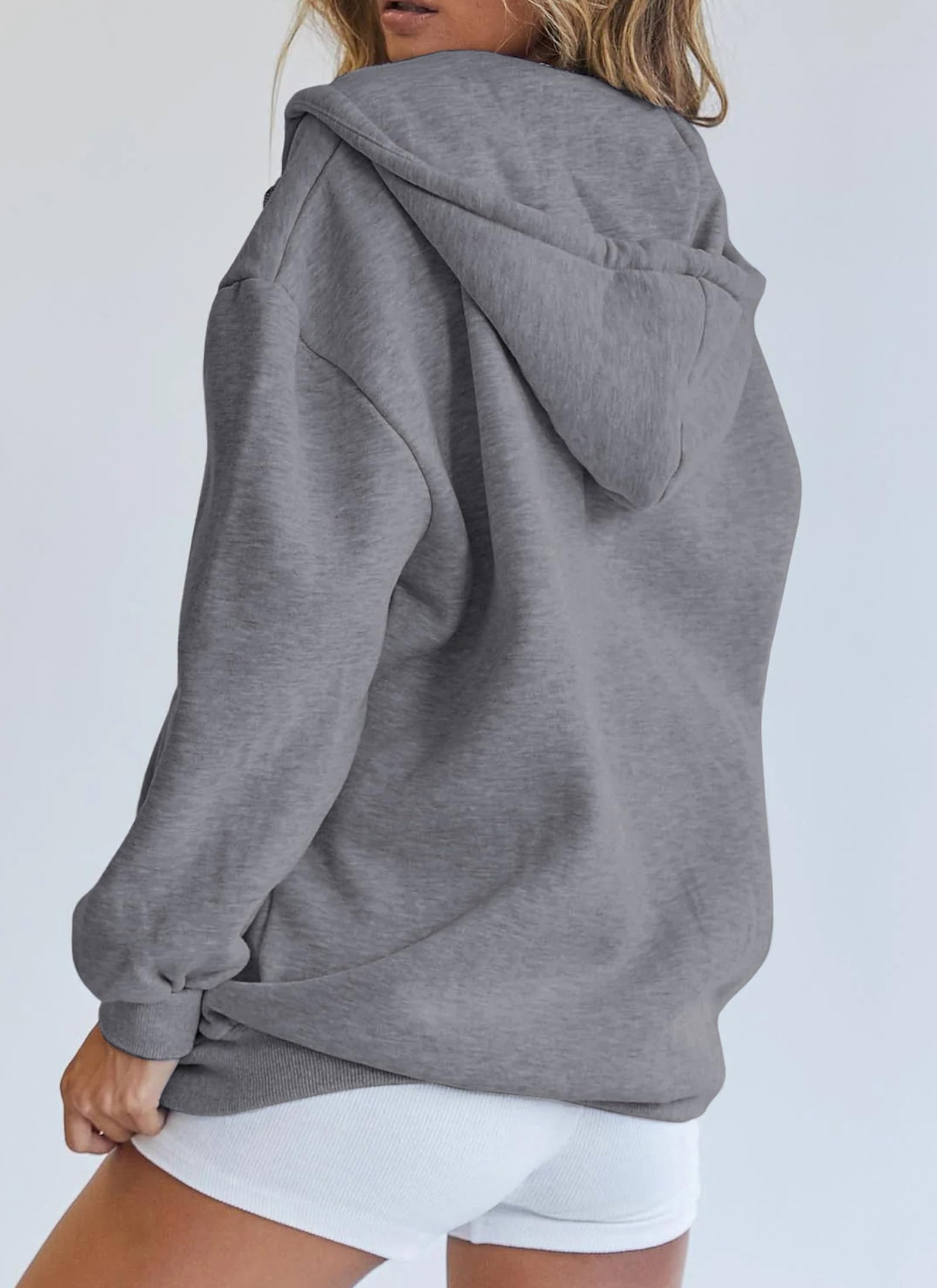 PRETTYGARDEN Women's Zip Up Y2K Hoodies Casual Long Sleeve Sweatshirts Fall Spring Track Jackets with Pockets