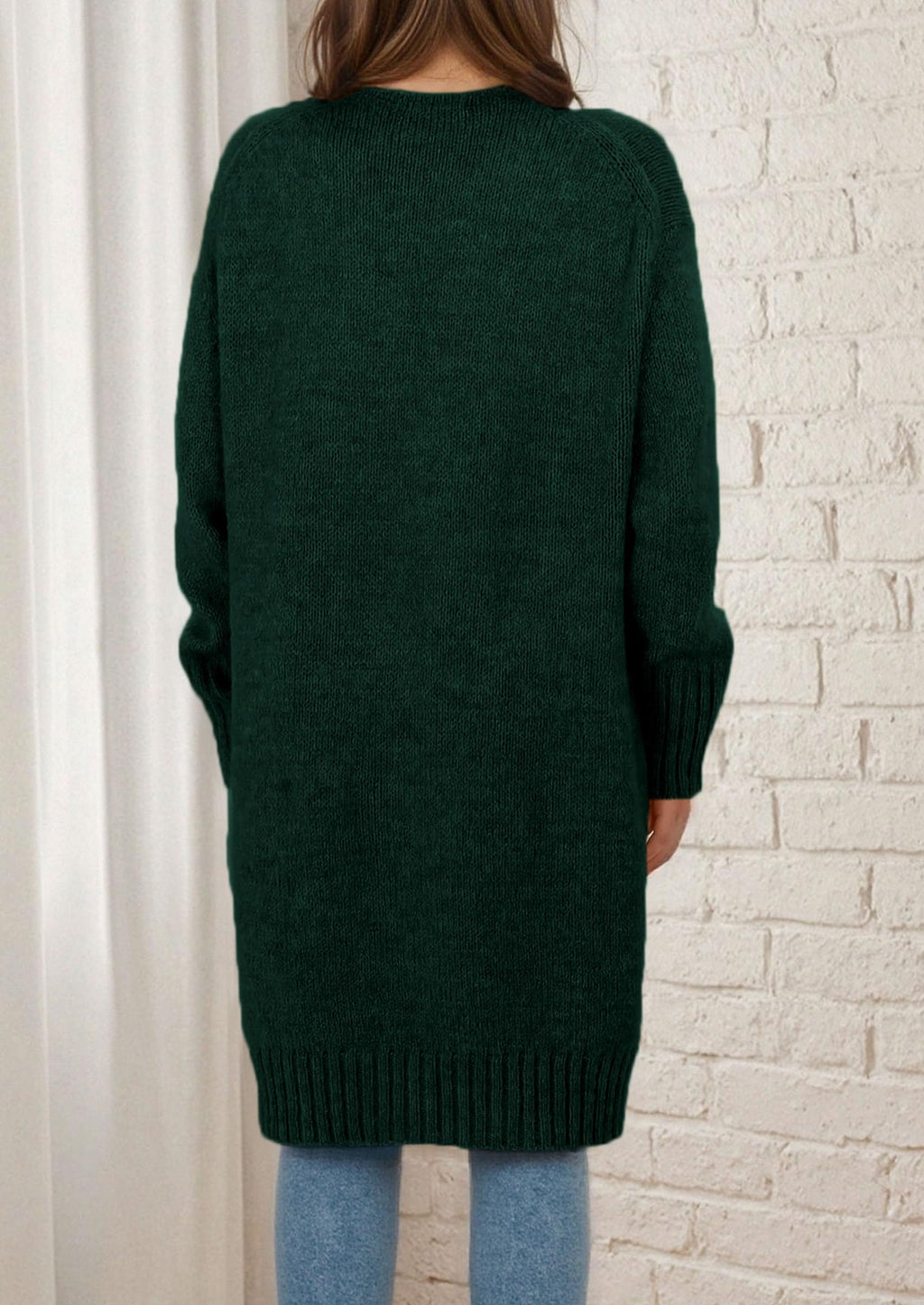 PRETTYGARDEN Fall Long Sleeve Cardigan Sweaters for Women Trendy Winter Open Front Loose Knitted Cardigans with Pockets