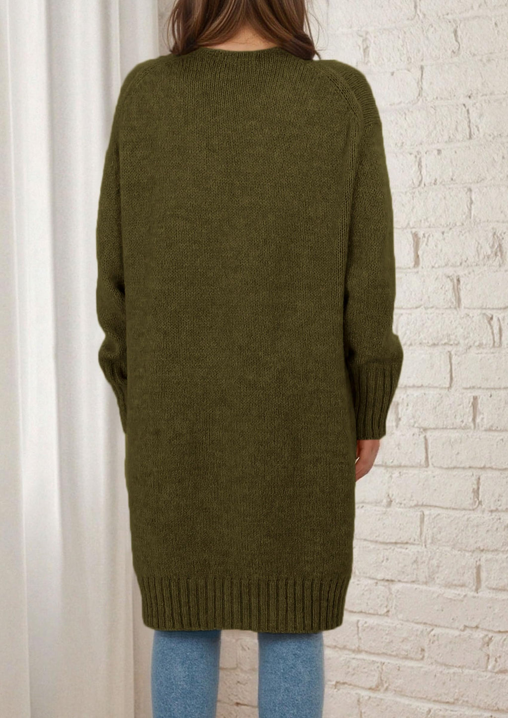 PRETTYGARDEN Fall Long Sleeve Cardigan Sweaters for Women Trendy Winter Open Front Loose Knitted Cardigans with Pockets