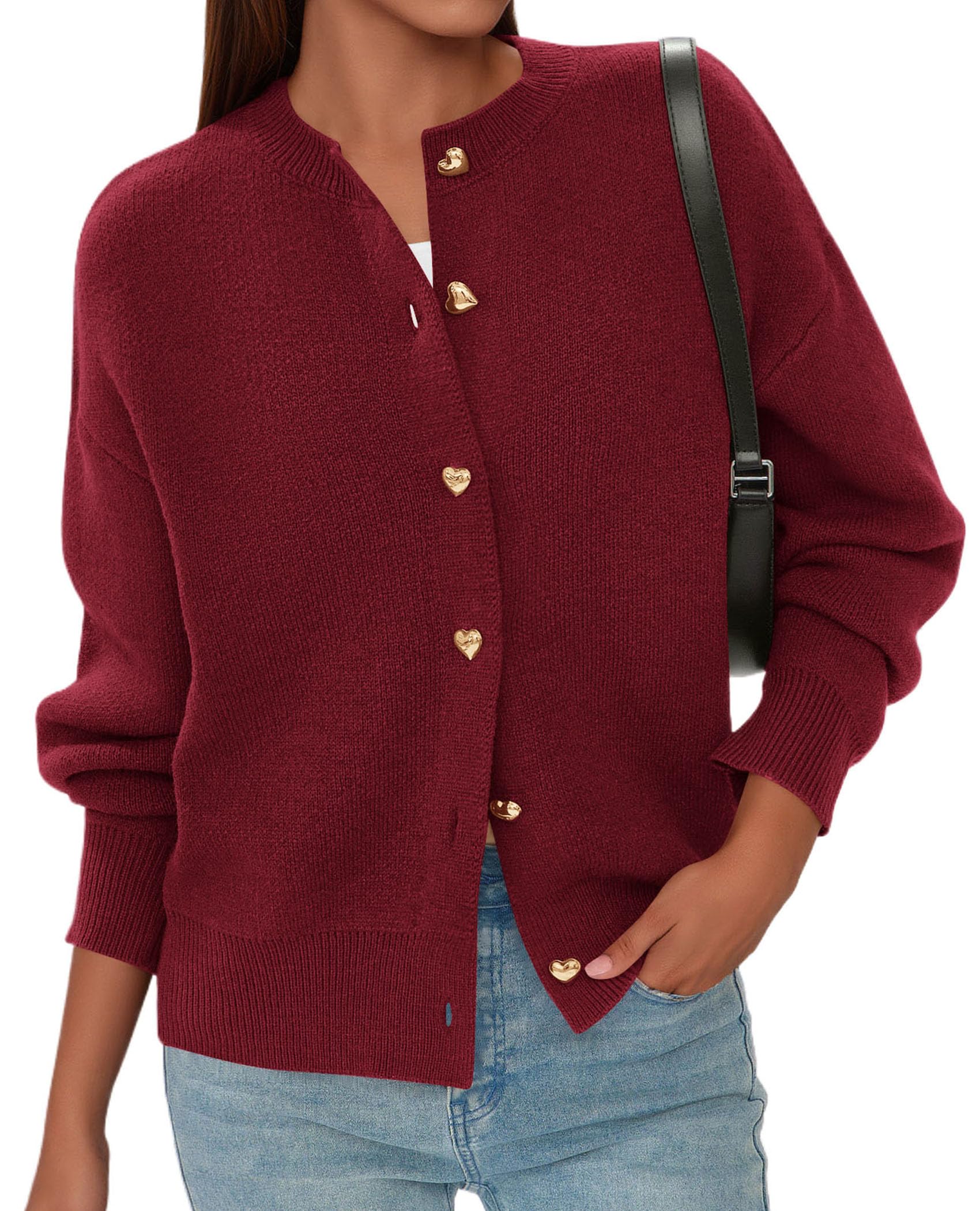 PRETTYGARDEN Cardigan for Women Fall Fashion Long Sleeve Trendy Button Down Work Office Sweaters Cute Winter Jacket