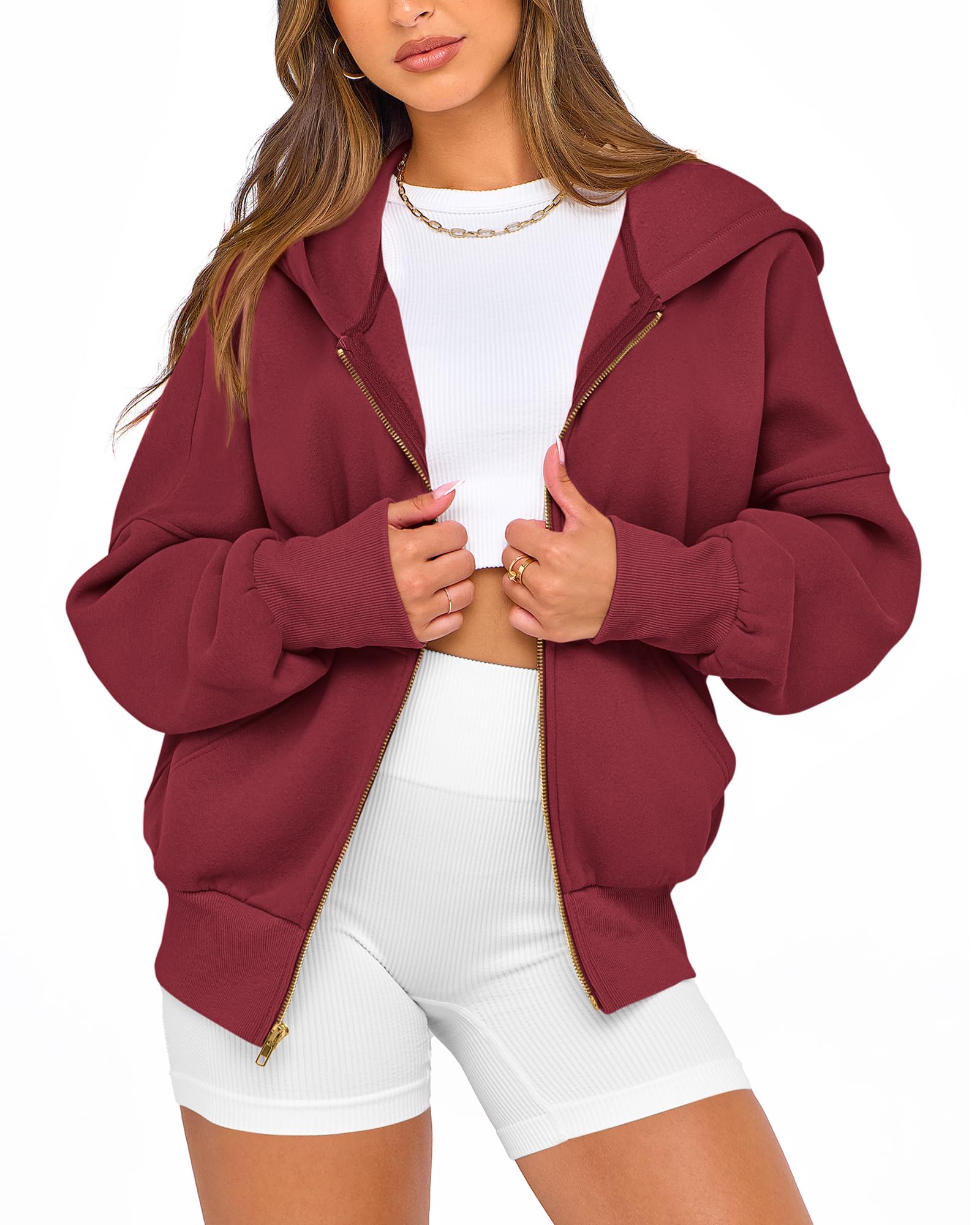BTFBM Hoodies For Women Sweatshirt Fall Fashion Clothing Long Sleeve Fleece Jacket Winter Outfits Y2k Zip Up Hoodie