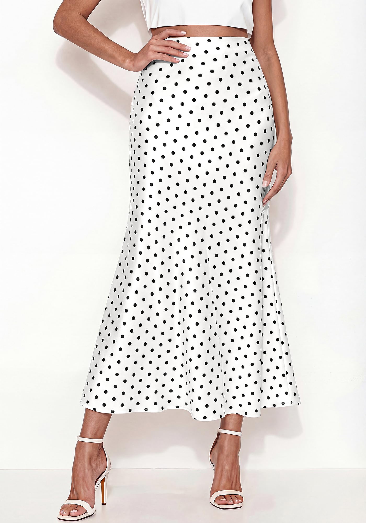 BTFBM Maxi Skirts for Women Summer Spring Boho Lightweight A Line High Waisted Wedding Guest Party Silk Midi Skirt