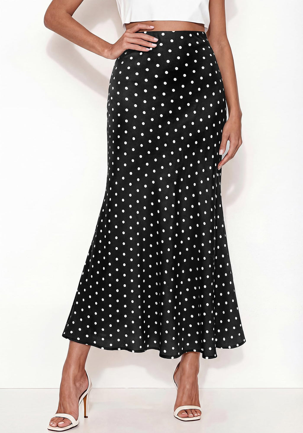 BTFBM Maxi Skirts for Women Summer Spring Boho Lightweight A Line High Waisted Wedding Guest Party Silk Midi Skirt