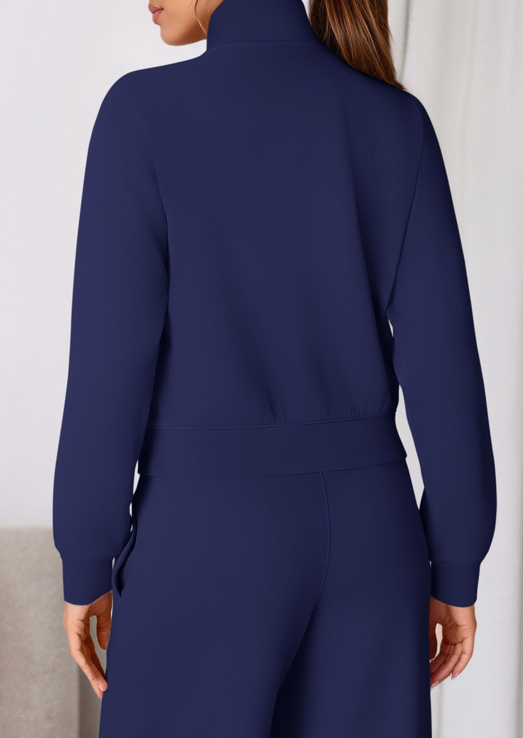 PRETTYGARDEN Womens 2 Piece Outfits Sweatsuits Fall Full Zip Sweatshirts Workout Pants Matching Lounge Sets Tracksuits