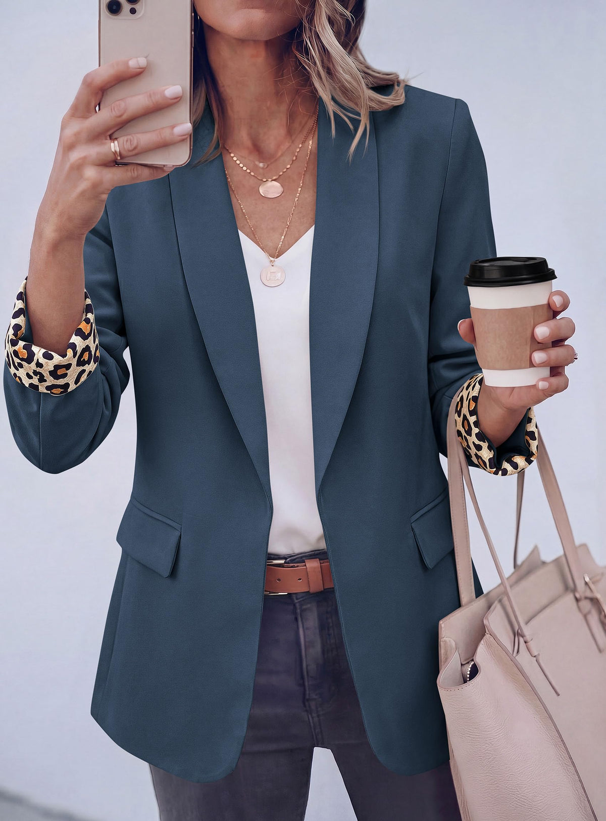 PRETTYGARDEN Blazers for Women Business Casual Open Front Lapel Suit Jacket