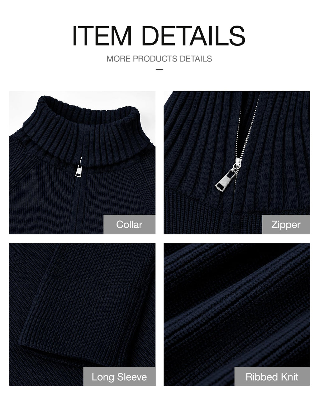 FreshPretty Womens Sweaters Quarter Zip Pullover V Neck Collar Long Sleeve Ribbed Knit Loose Casual Winter Fall Sweater