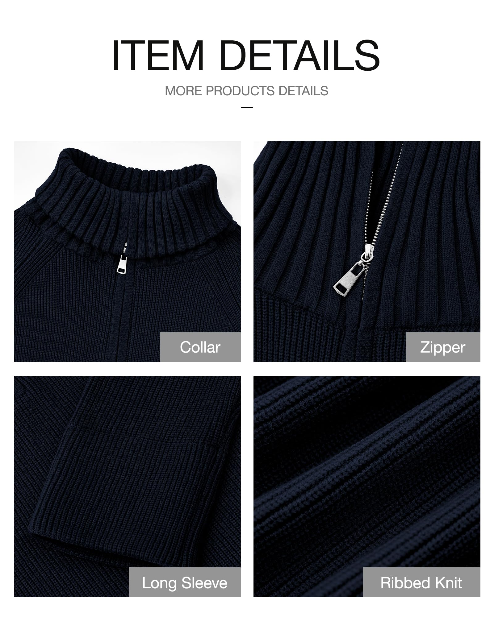 FreshPretty Womens Sweaters Quarter Zip Pullover V Neck Collar Long Sleeve Ribbed Knit Loose Casual Winter Fall Sweater