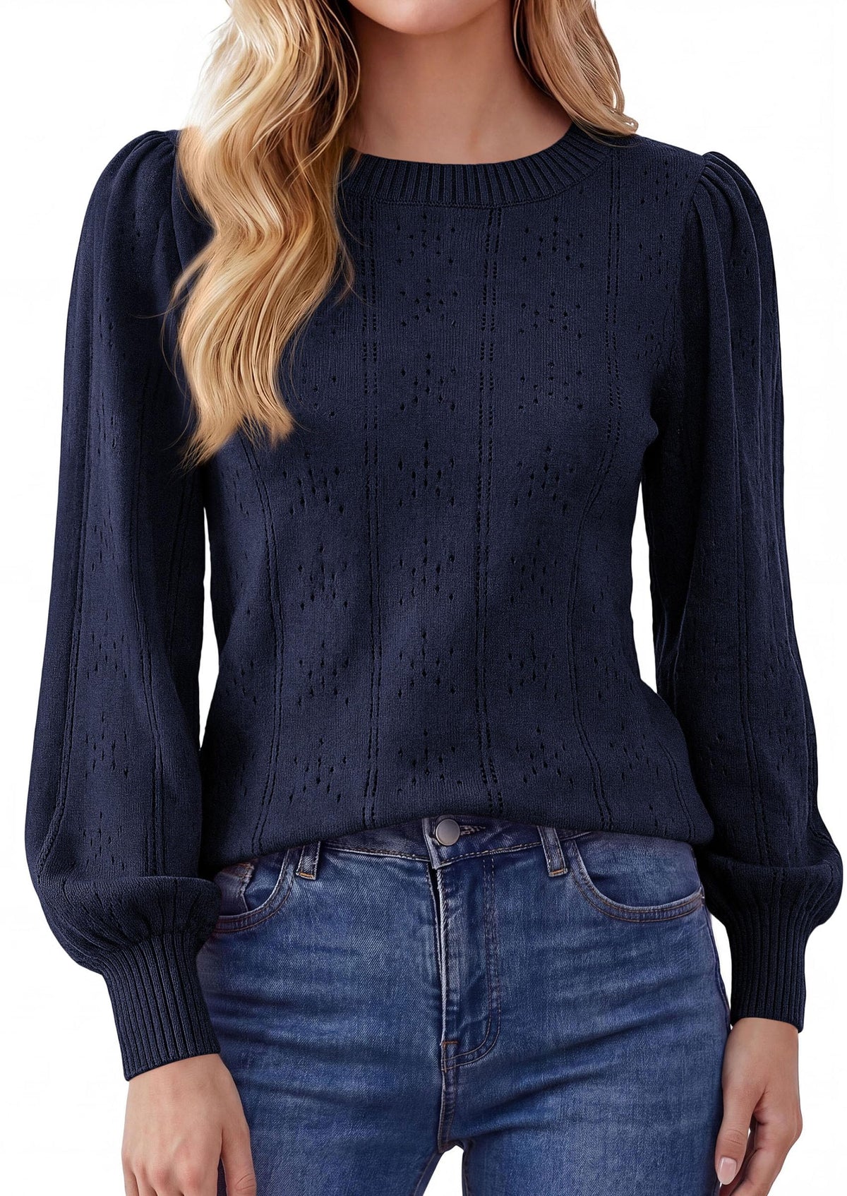 PRETTYGARDEN Women Fall Fashion Hollow Out Holiday Sweaters