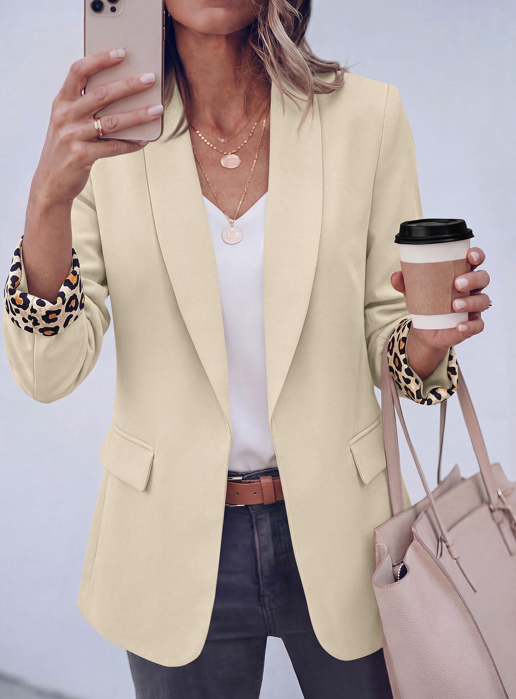 PRETTYGARDEN Blazers for Women Business Casual Open Front Lapel Suit Jacket