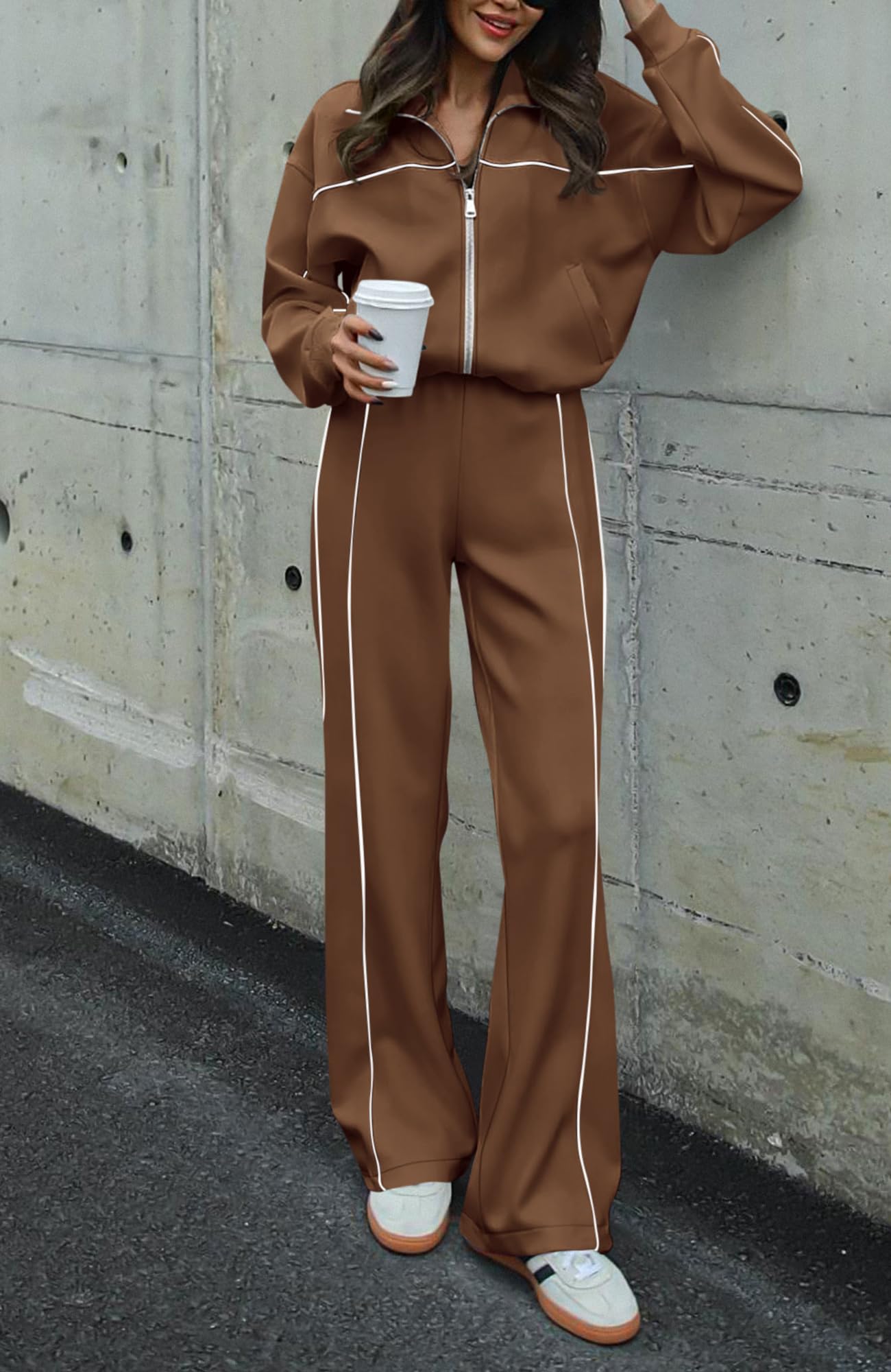 FreshPretty Womens Long Sleeve T Shirts Fall Clothes Ribbed Slim Fit Y2K Boat Neck Casual Going Out Tops Workout Outfits