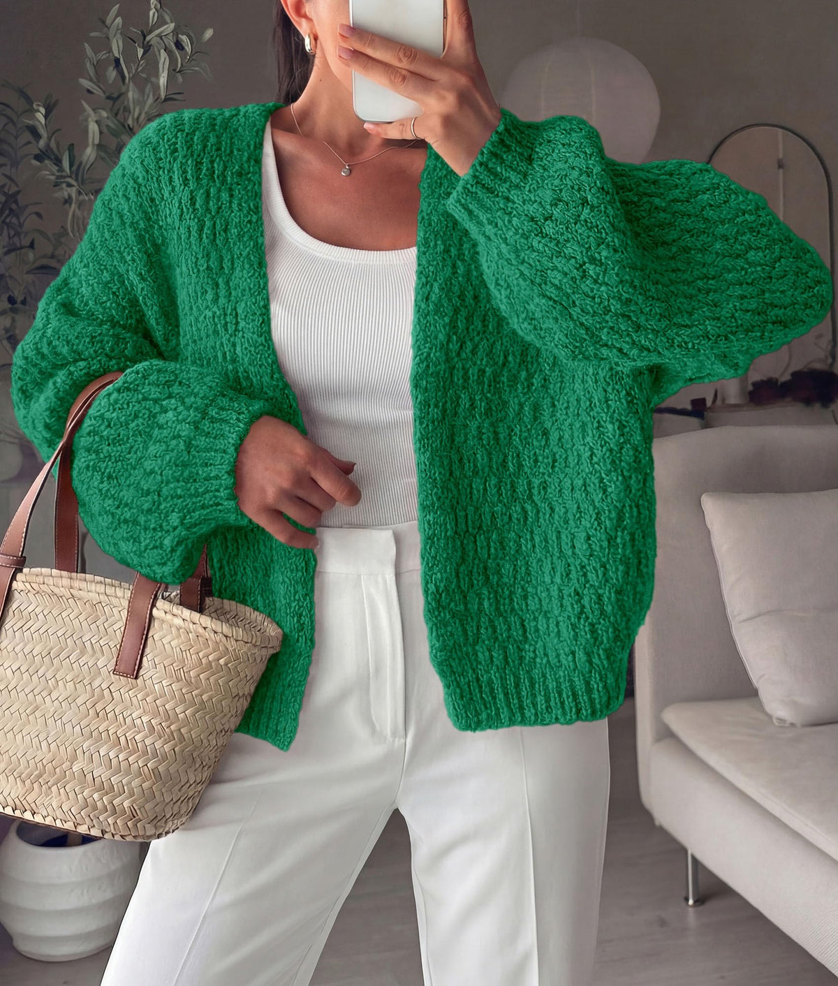 PRETTYGARDEN Women's Fall Cardigan Open Front Chunky Sweaters