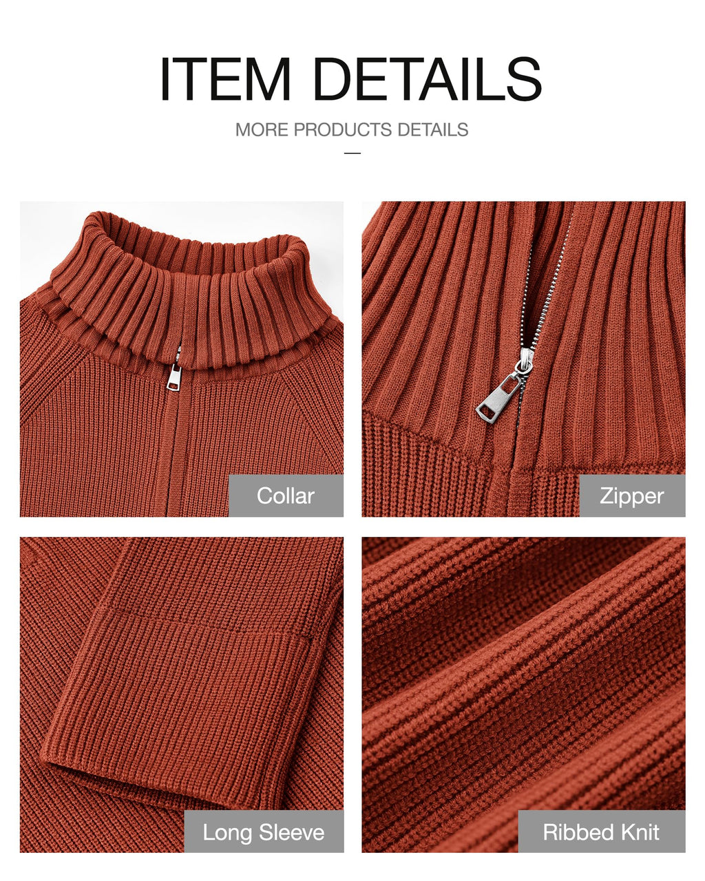 FreshPretty Womens Sweaters Quarter Zip Pullover V Neck Collar Long Sleeve Ribbed Knit Loose Casual Winter Fall Sweater