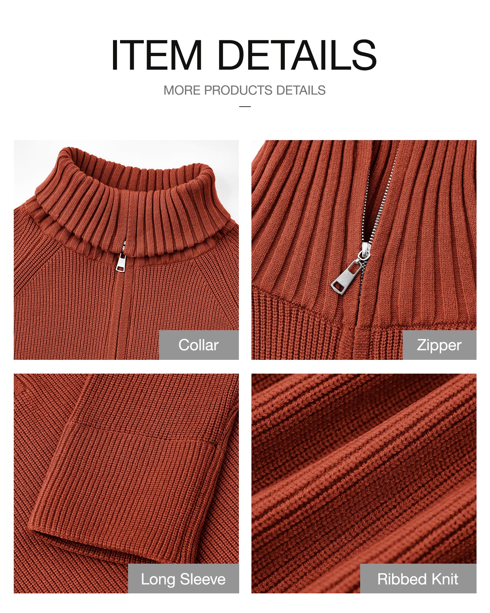 FreshPretty Womens Sweaters Quarter Zip Pullover V Neck Collar Long Sleeve Ribbed Knit Loose Casual Winter Fall Sweater