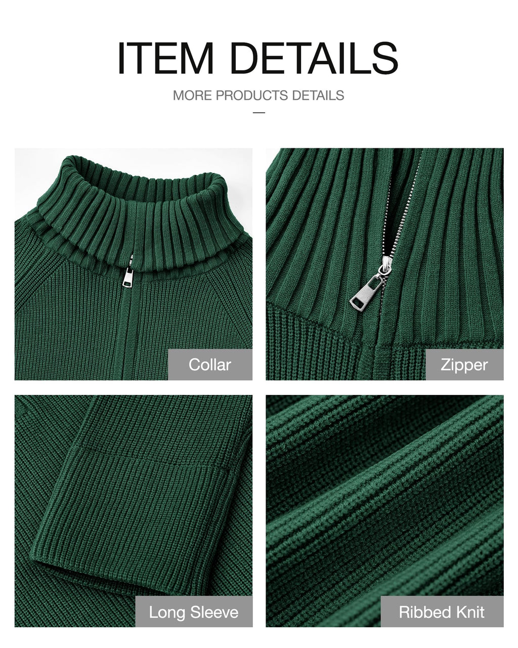 FreshPretty Womens Sweaters Quarter Zip Pullover V Neck Collar Long Sleeve Ribbed Knit Loose Casual Winter Fall Sweater