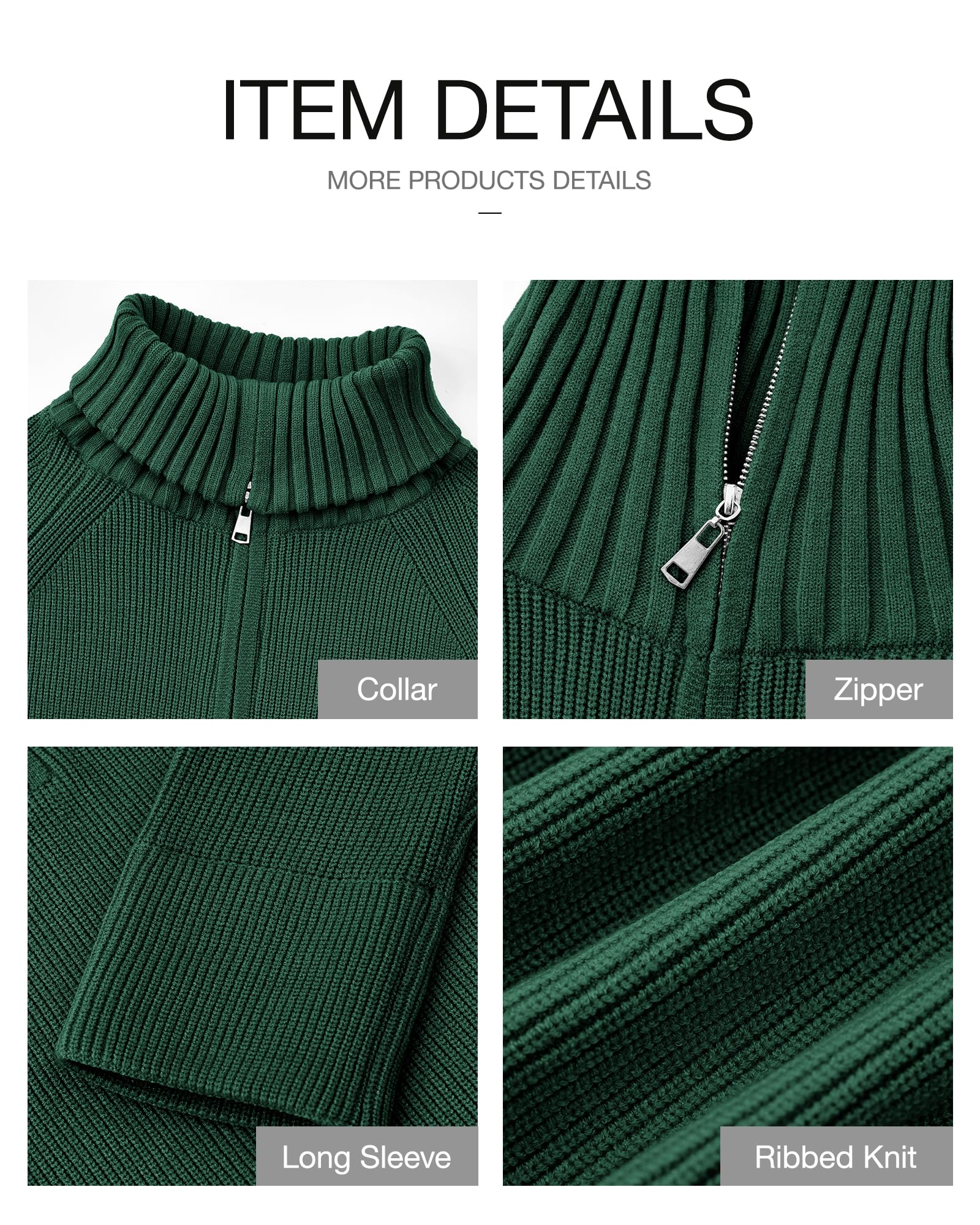 FreshPretty Womens Sweaters Quarter Zip Pullover V Neck Collar Long Sleeve Ribbed Knit Loose Casual Winter Fall Sweater