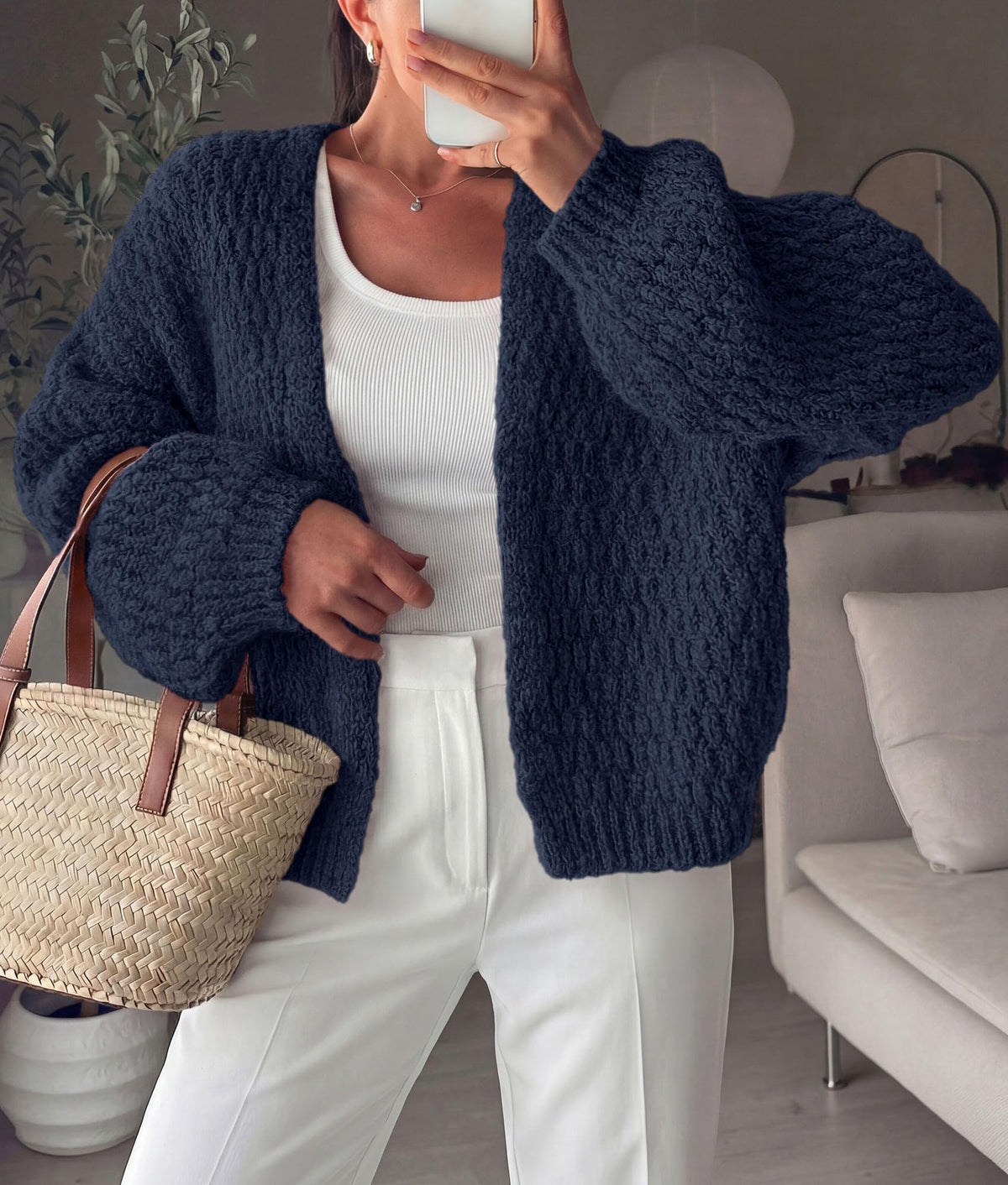 PRETTYGARDEN Women's Fall Cardigan Open Front Chunky Sweaters