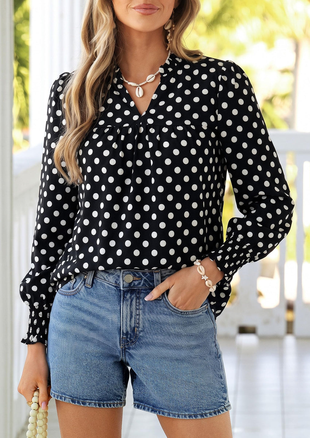 PRETTYGARDEN Women's Boho Floral Blouses Dressy Casual