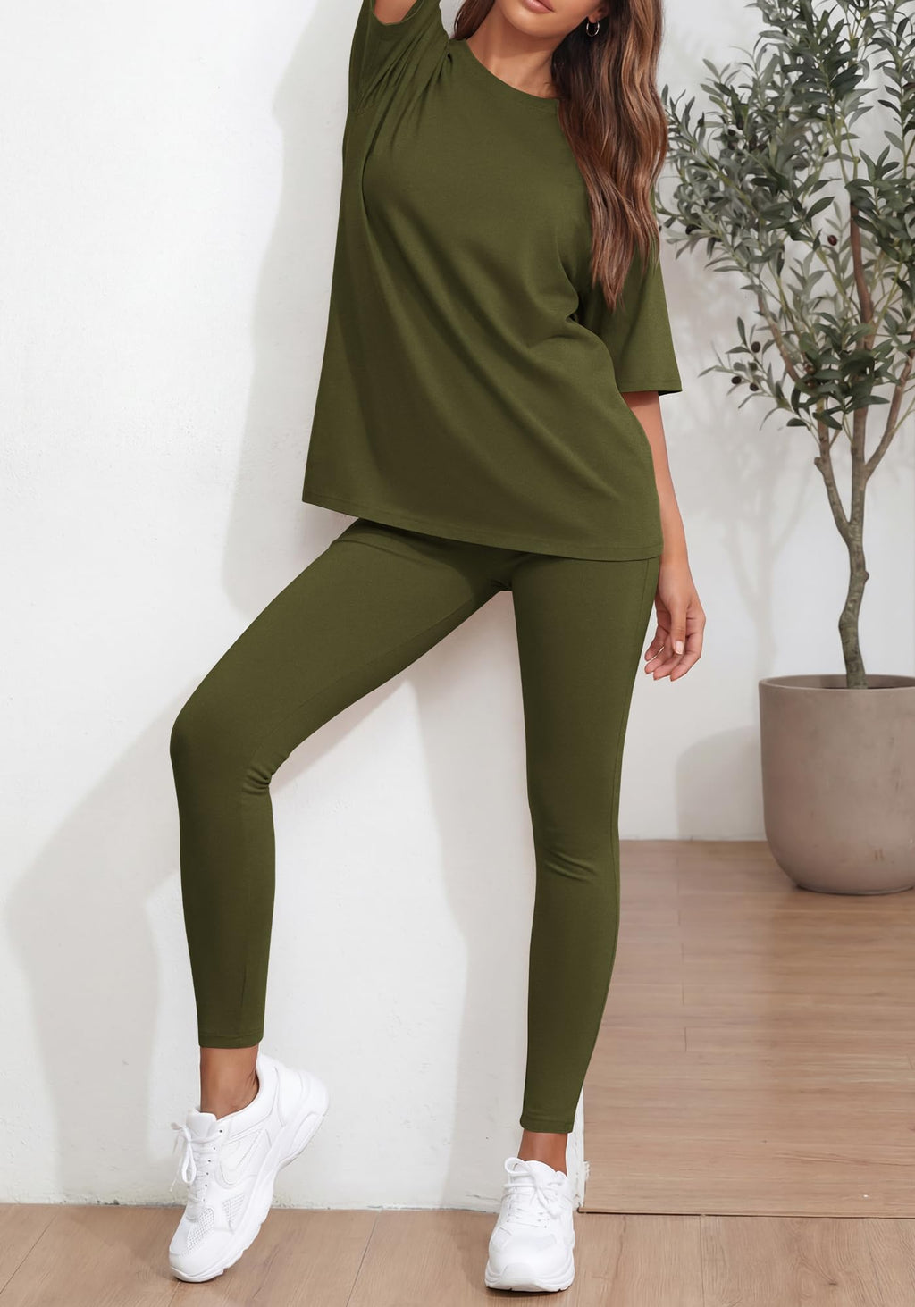 BTFBM Two Piece Lounge Set Women Spring Casual Oversized Shirts Leggings Matching Workout Airport Travel Outfits