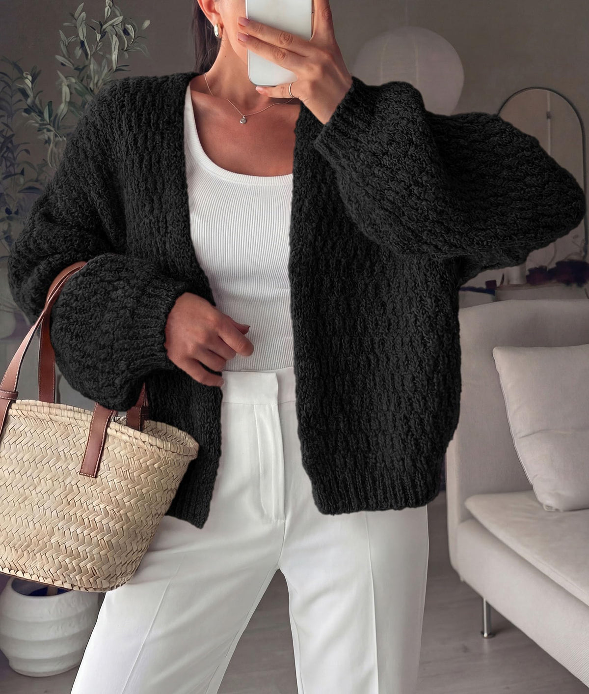 PRETTYGARDEN Women's Fall Cardigan Open Front Chunky Sweaters