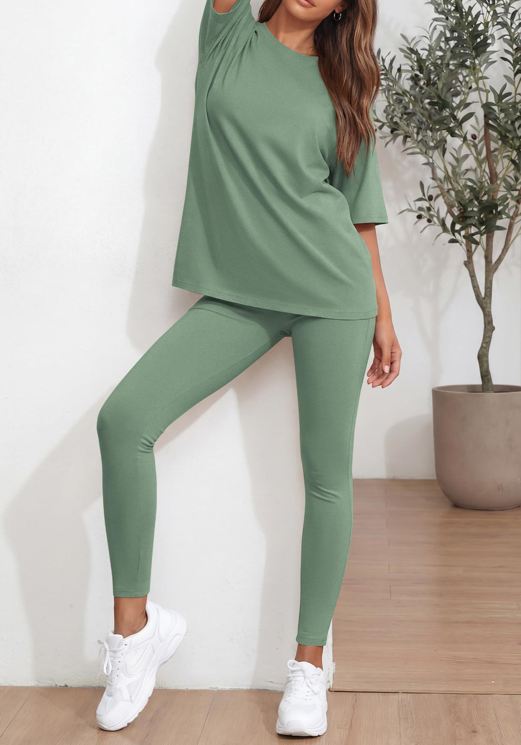 BTFBM Two Piece Lounge Set Women Spring Casual Oversized Shirts Leggings Matching Workout Airport Travel Outfits