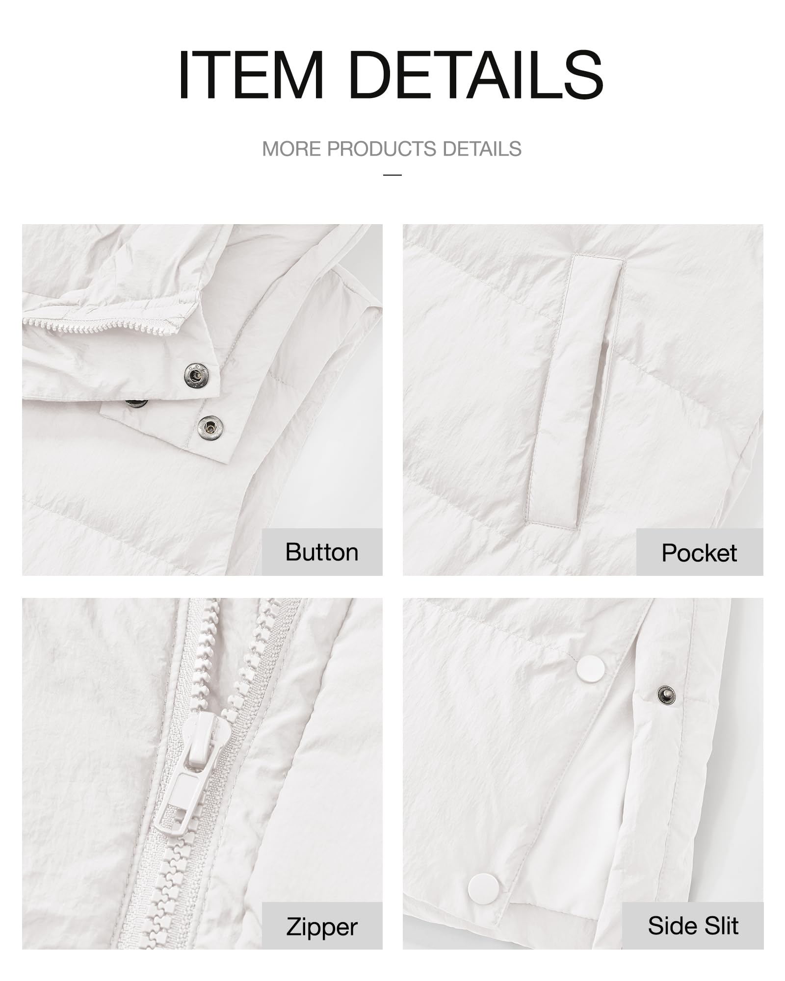 FreshPretty Long Puffer Vest Women Quilted Hooded Button Down Zip Up Sleeveless Vests Outerwear Padded Jacket Fall Winter Coat