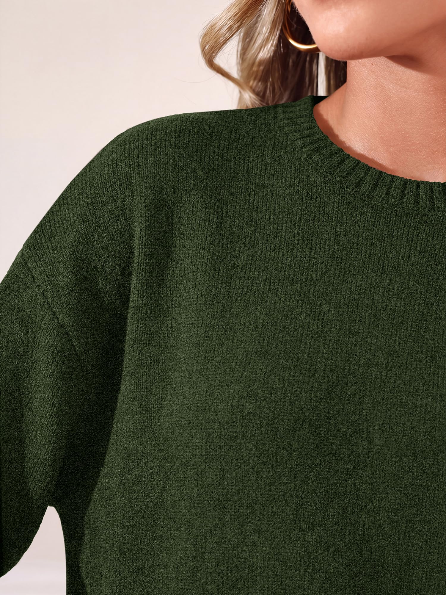 BTFBM Oversized Sweaters for Women Fall Clothes Crewneck Winter Outfits Drop Shoulder Tunics, Long Sleeve Pullover Tops, Loose Fit Tunic Tops, Casual Cozy Fashion Clothing, Going Out Outfits