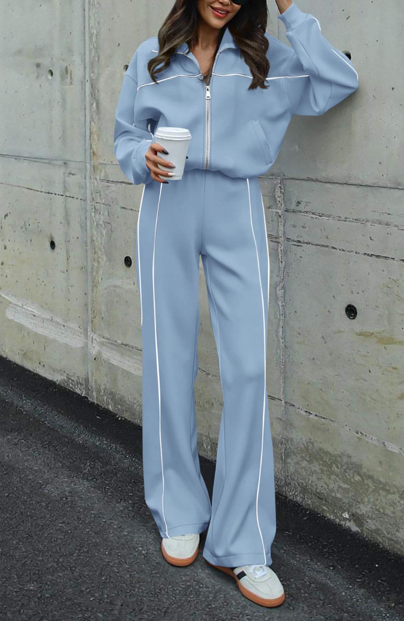 FreshPretty Womens Long Sleeve T Shirts Fall Clothes Ribbed Slim Fit Y2K Boat Neck Casual Going Out Tops Workout Outfits