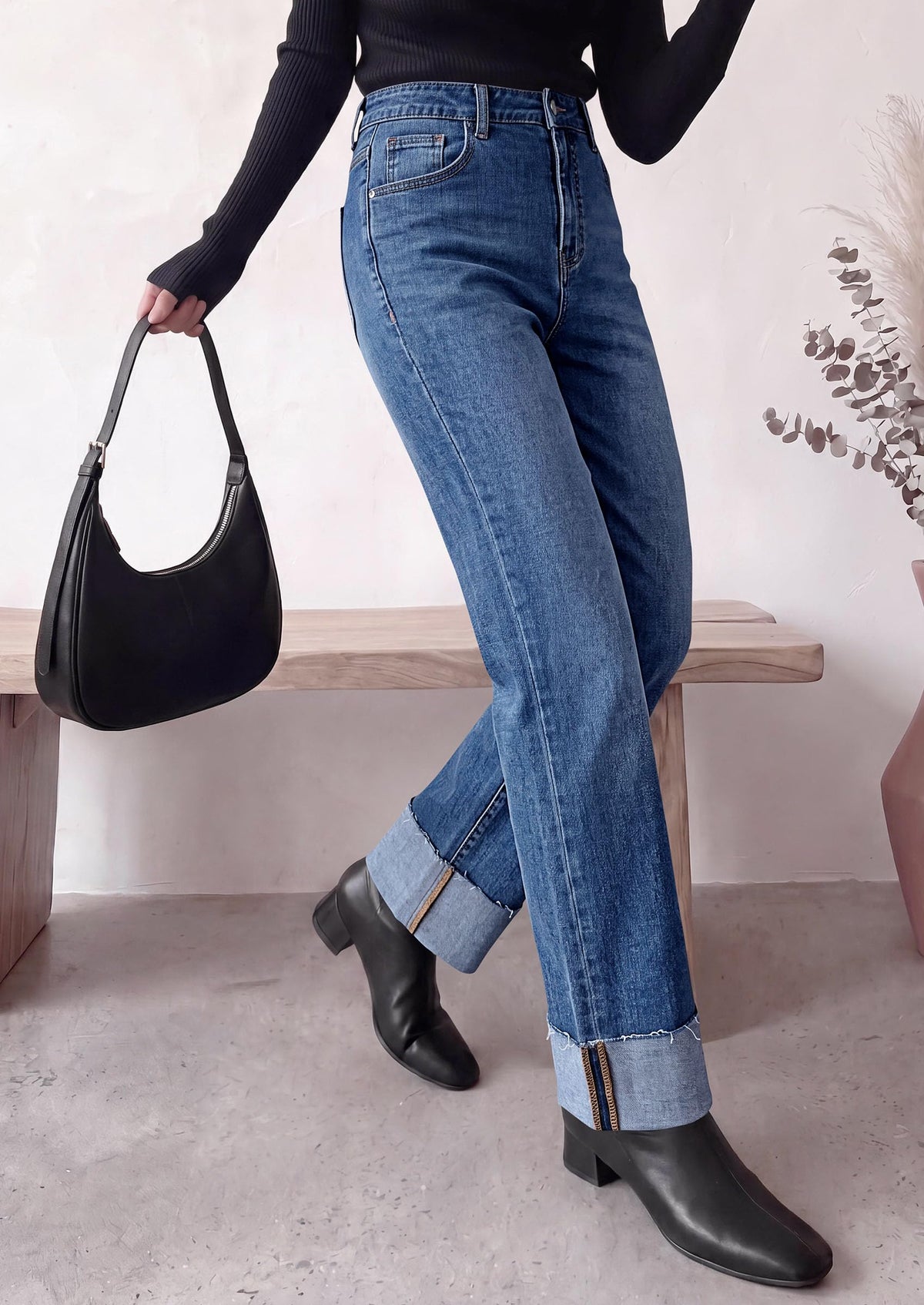 PRETTYGARDEN Women's Baggy Denim Jeans Wide Leg Pants