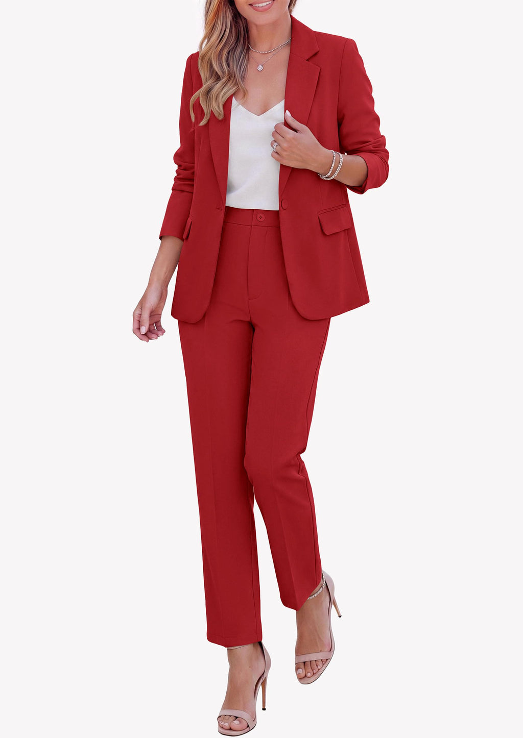 PRETTYGARDEN Two Piece Sets for Women Dressy Pant Suits