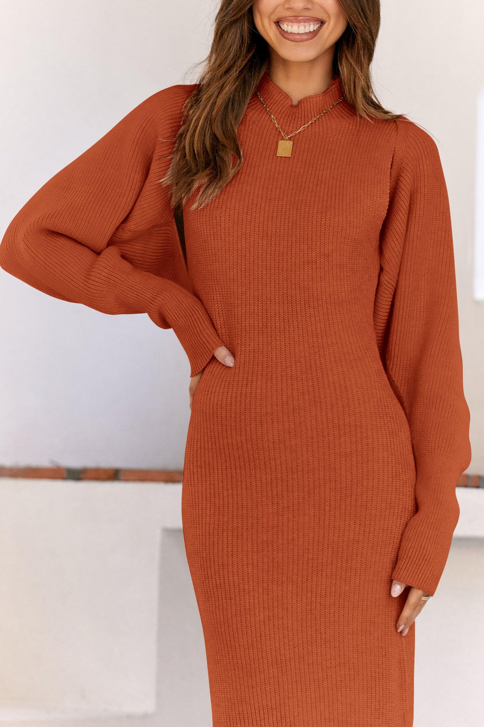 PRETTYGARDEN Women's Fall 2 Piece Outfits Knit Long Sleeve Cropped Cardigan Pullover Sweater Maxi Dress Sets Winter Clothing