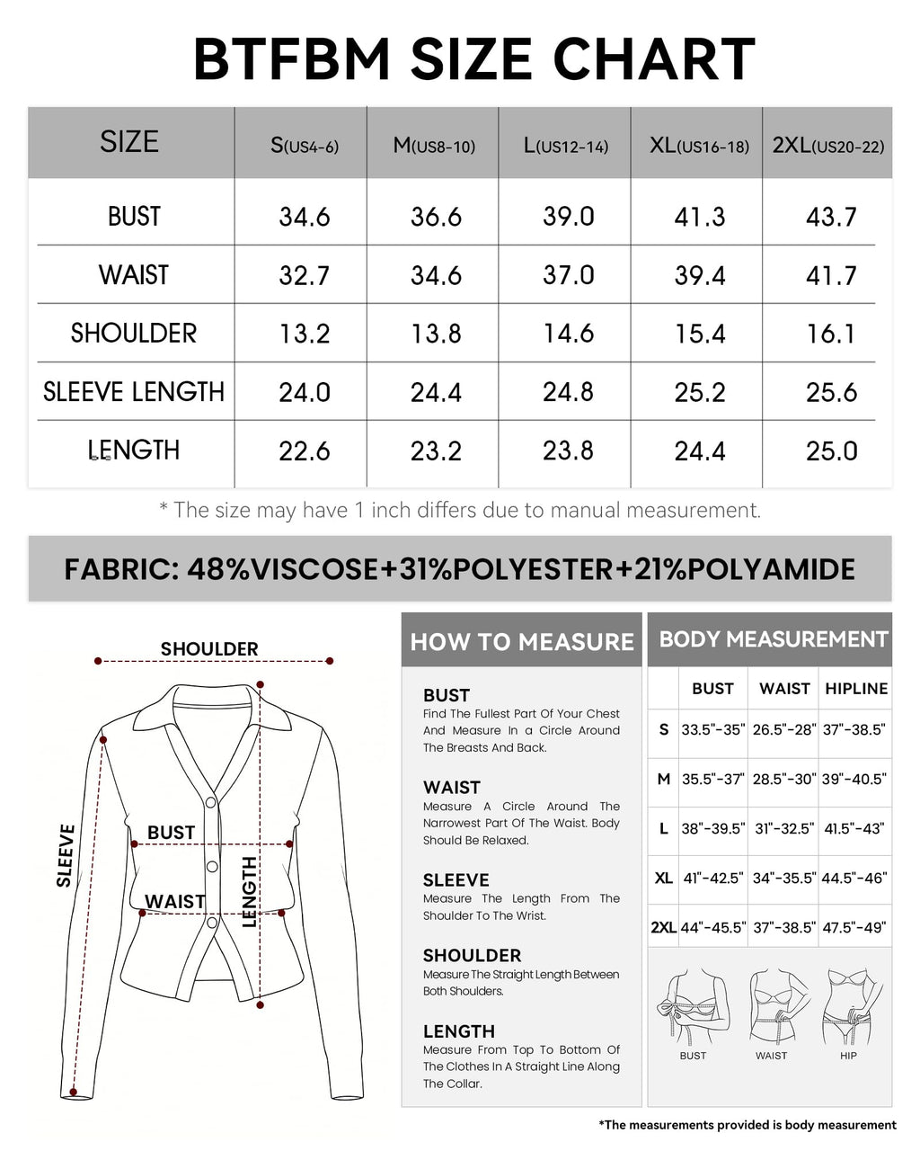 BTFBM Women Long Sleeve Lightweight Cardigans Knitted Button Down Shirts Lapel V Neck, Cropped Sweaters, Slim Fit, Ribbed, Y2K Going Out Tops, Business Casual Outfits, Spring, Fall, Winter Layering