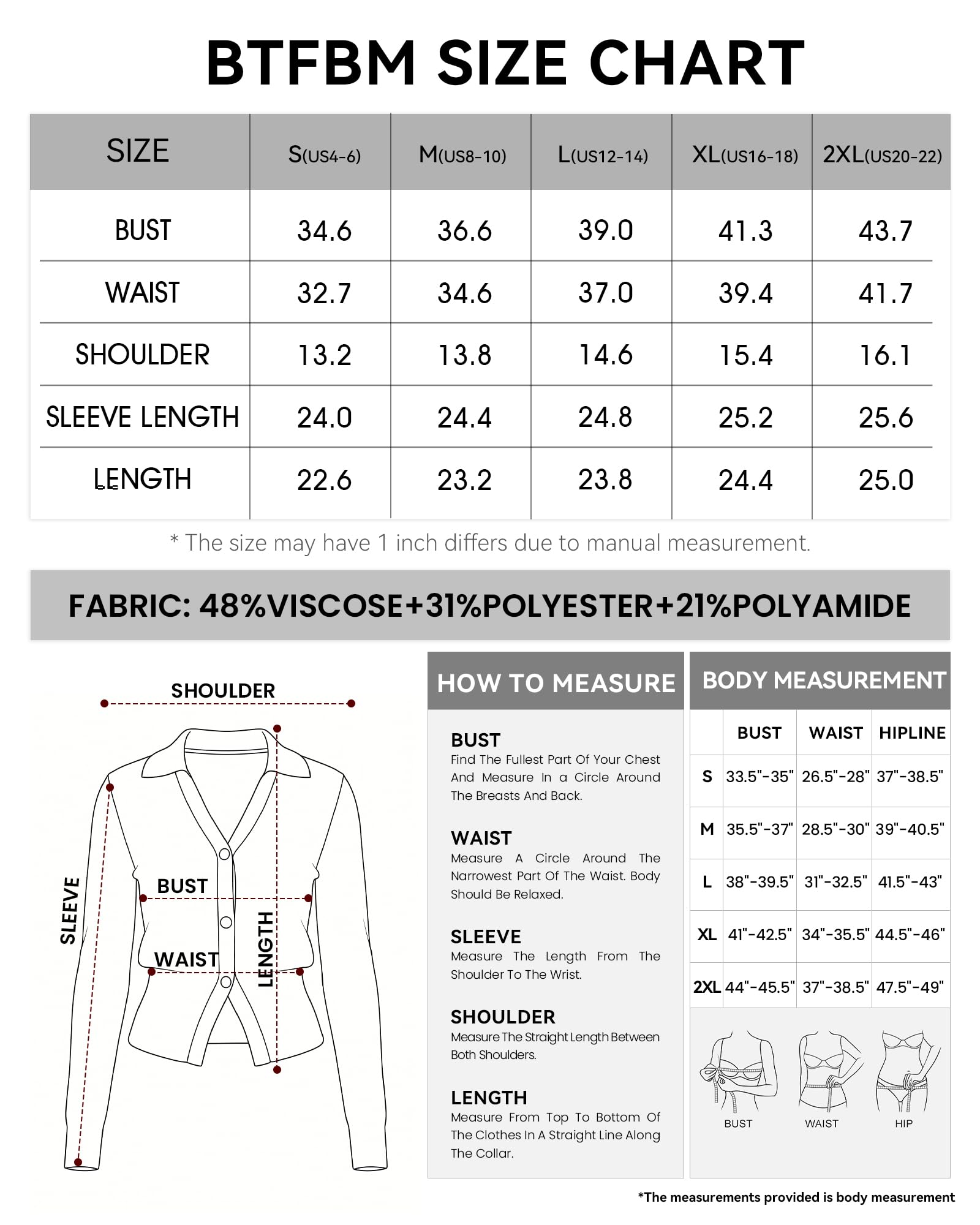 BTFBM Women Long Sleeve Lightweight Cardigans Knitted Button Down Shirts Lapel V Neck, Cropped Sweaters, Slim Fit, Ribbed, Y2K Going Out Tops, Business Casual Outfits, Spring, Fall, Winter Layering