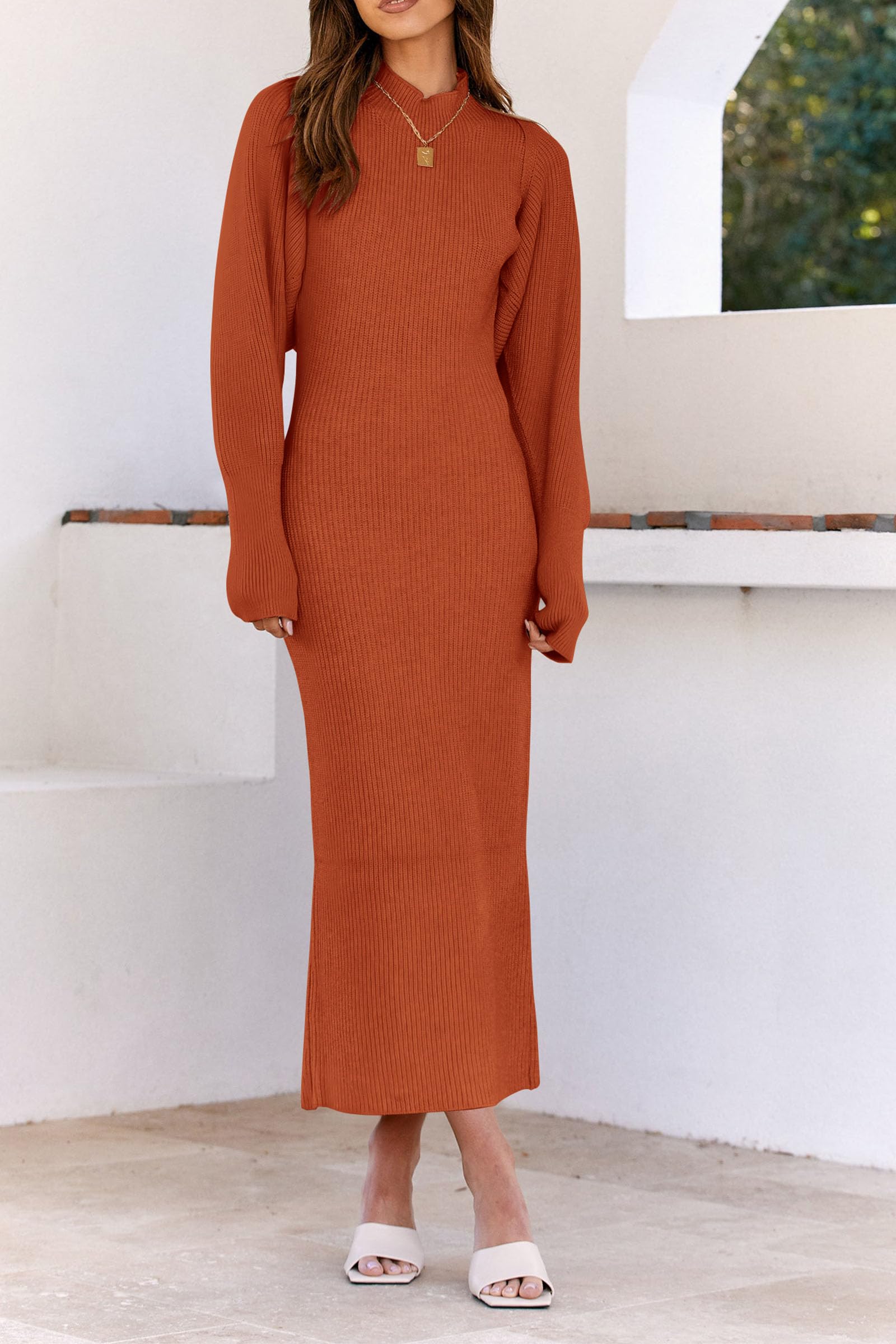PRETTYGARDEN Women's Fall 2 Piece Outfits Knit Long Sleeve Cropped Cardigan Pullover Sweater Maxi Dress Sets Winter Clothing